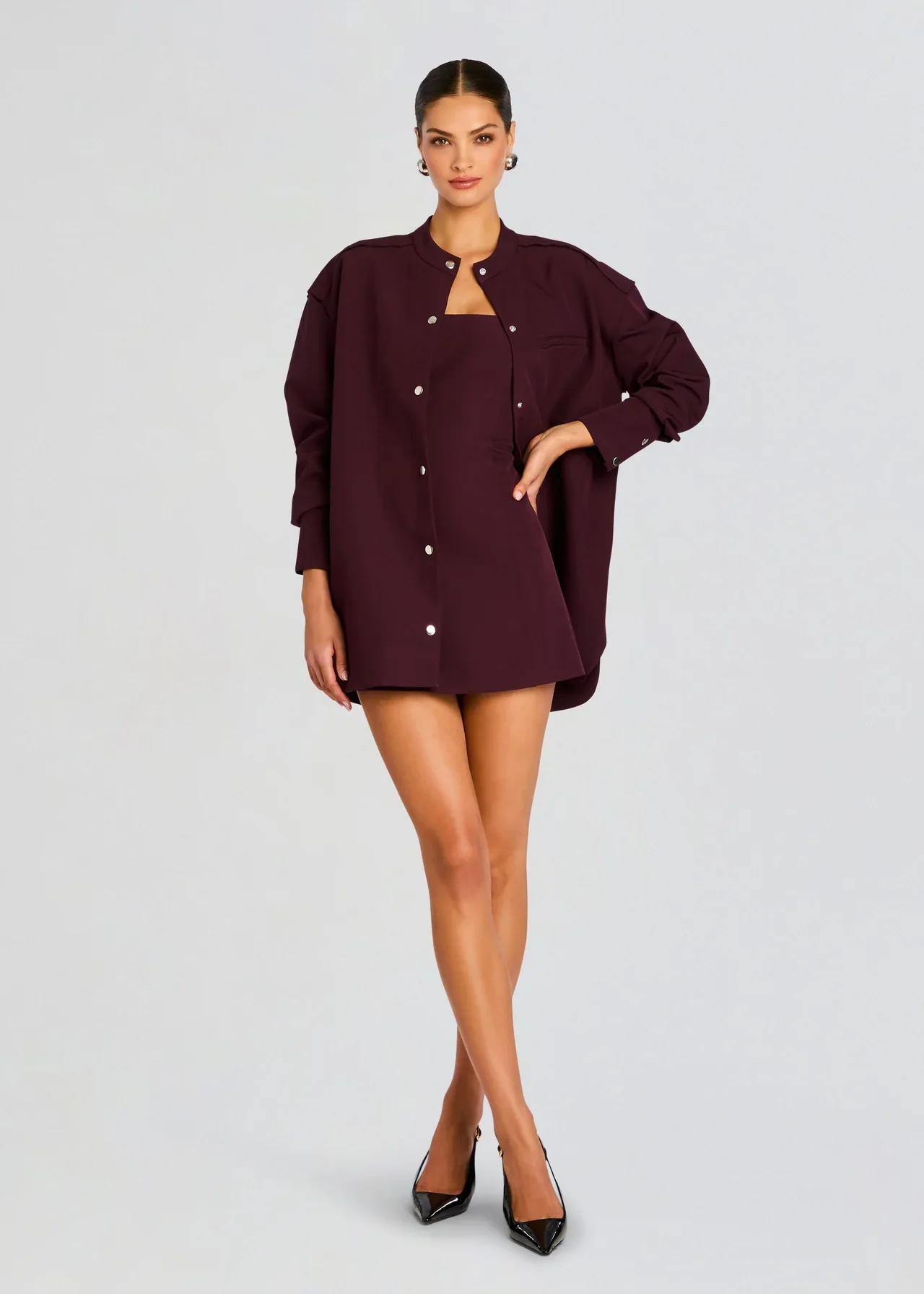 Poppi Heavy Crepe Strapless Mini Dress