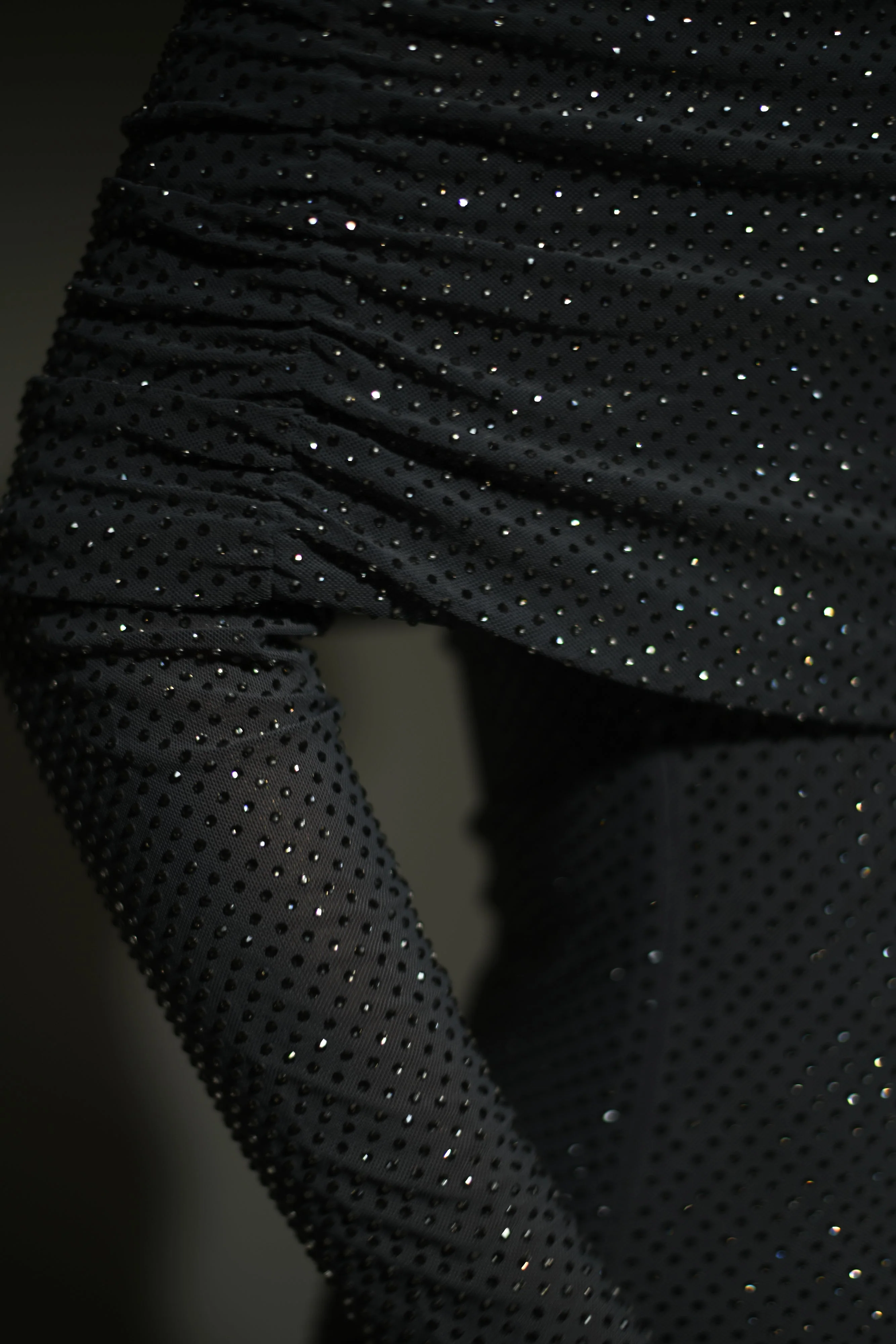 Marcel Off Shoulder Diamante Maxi Dress - Gunmetal/Chocolate