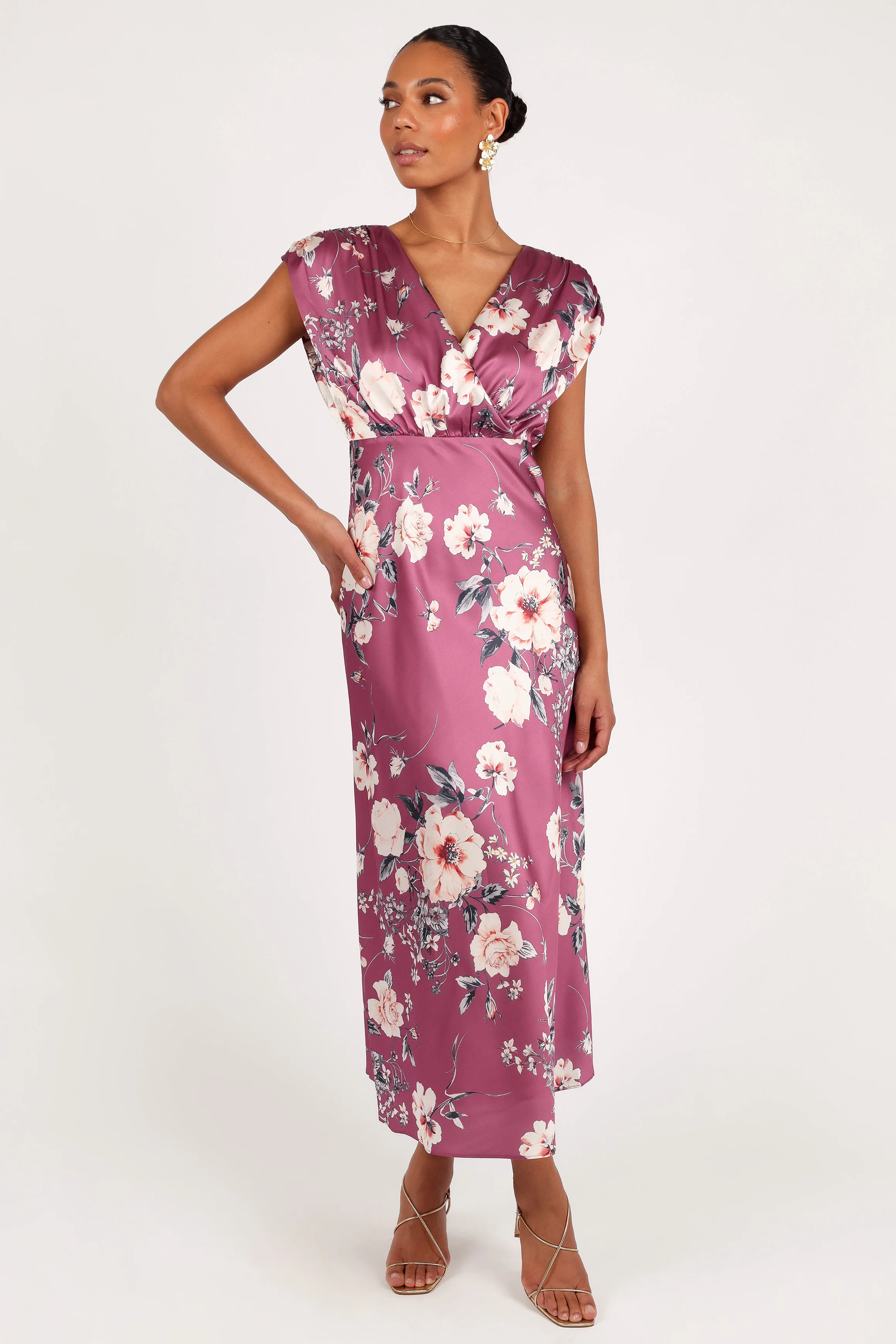 Amarlee Maxi Dress - Dark Rose Floral