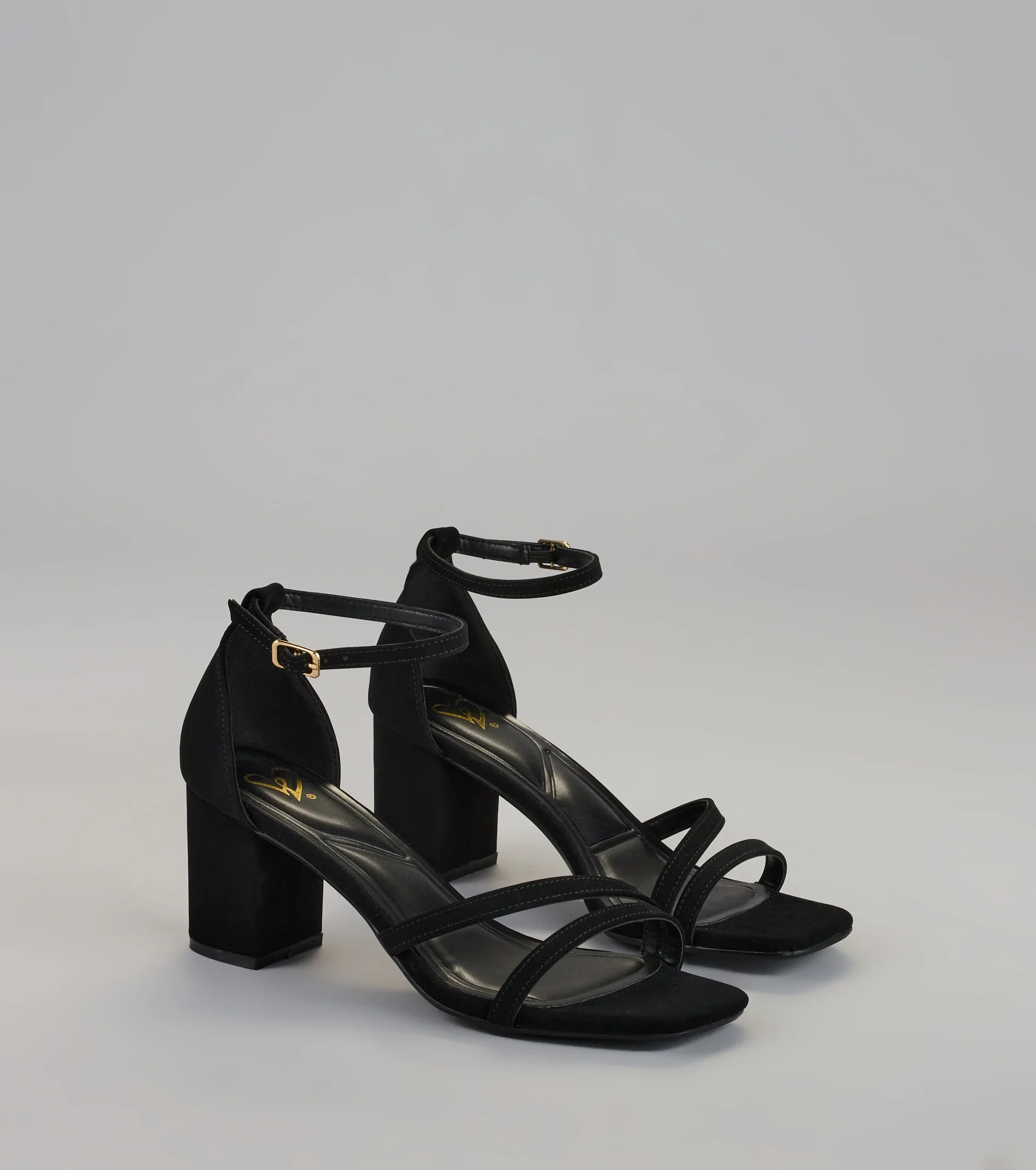 Chic Step Strappy Block Heels