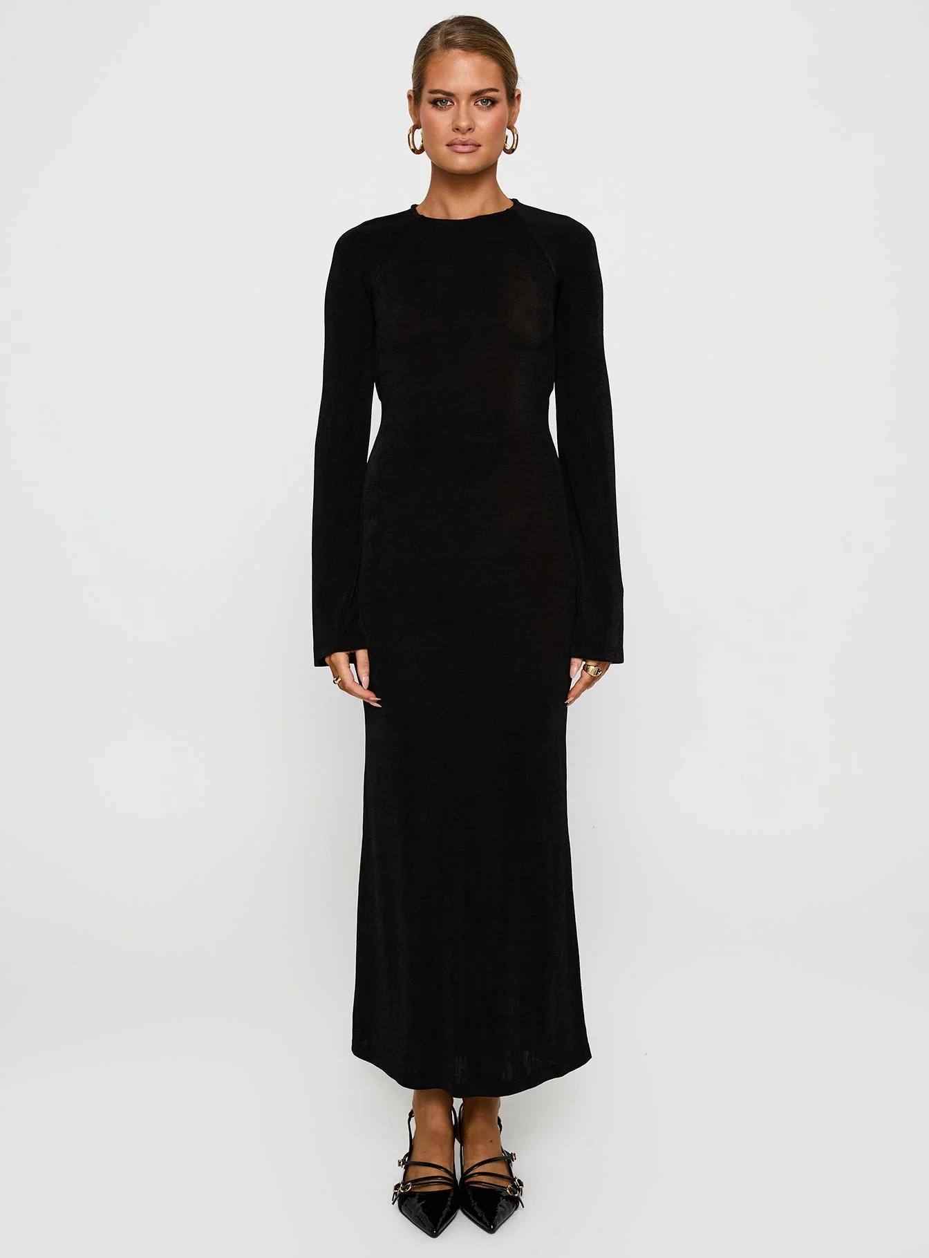 Amersham Long Sleeve Maxi Dress Black