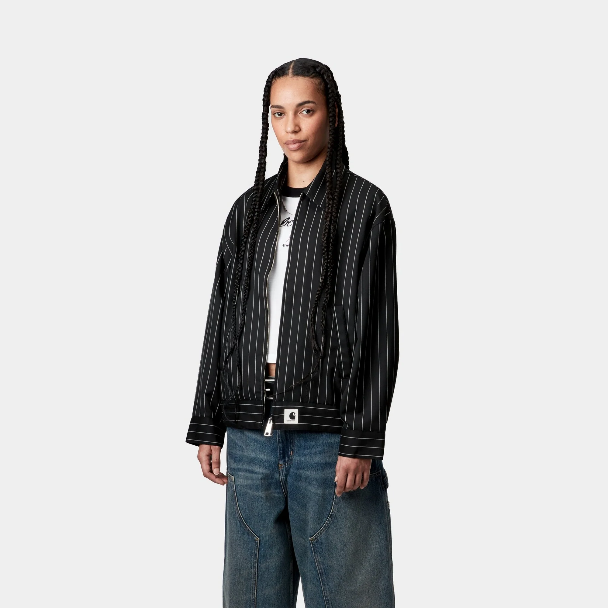 Women’s Seaton Stripe Jacket | Black / Wax