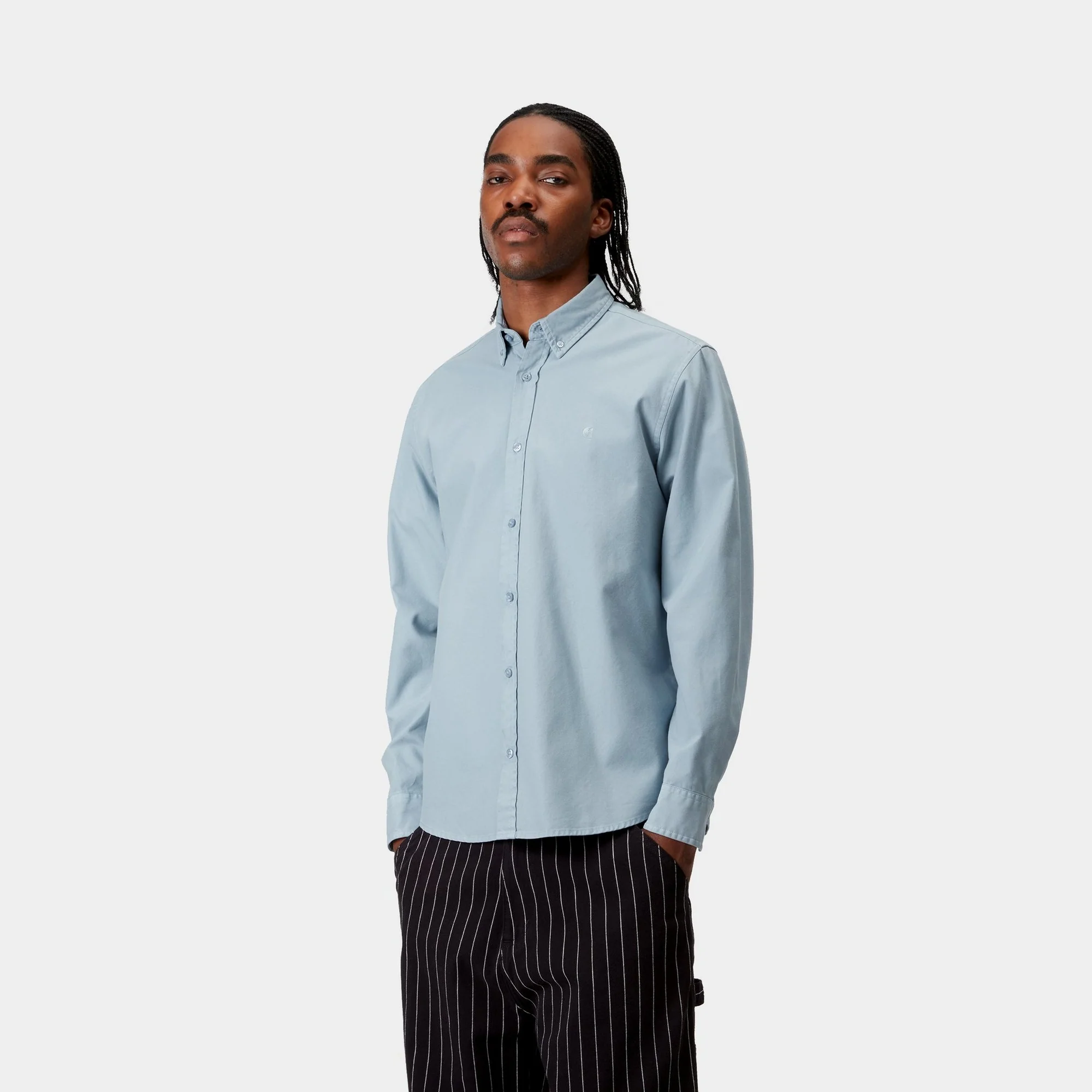 Bolton Shirt | Frosted Blue (garment dyed)