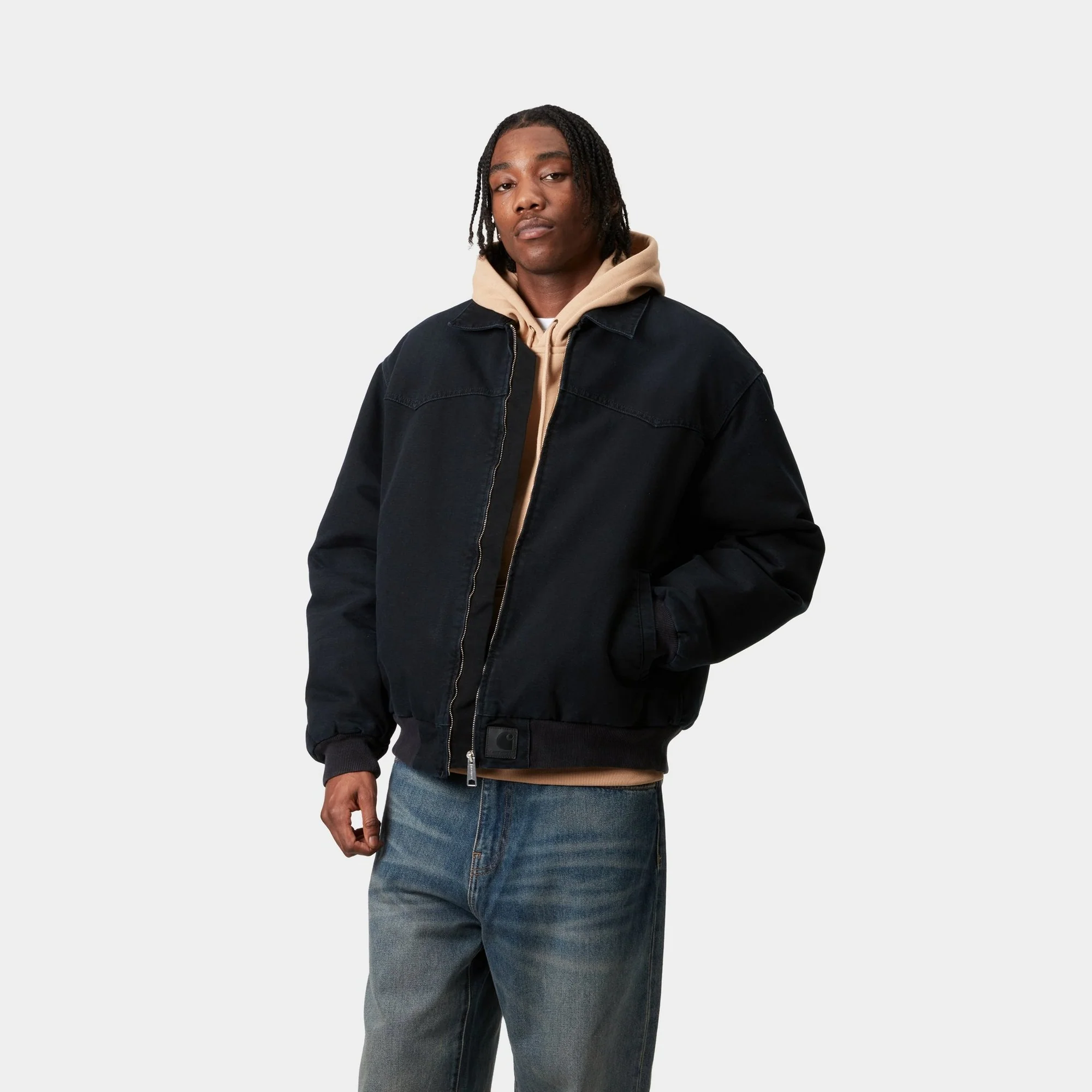 OG Santa Fe Jacket (Winter) | Black / Black (stone canvas)
