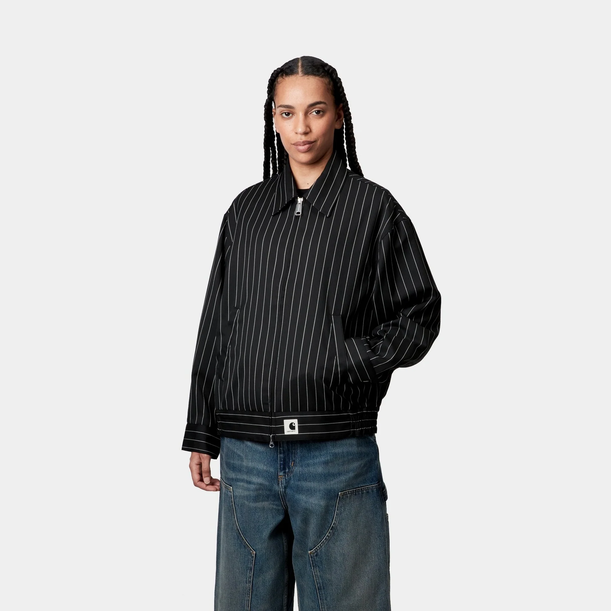 Women’s Seaton Stripe Jacket | Black / Wax