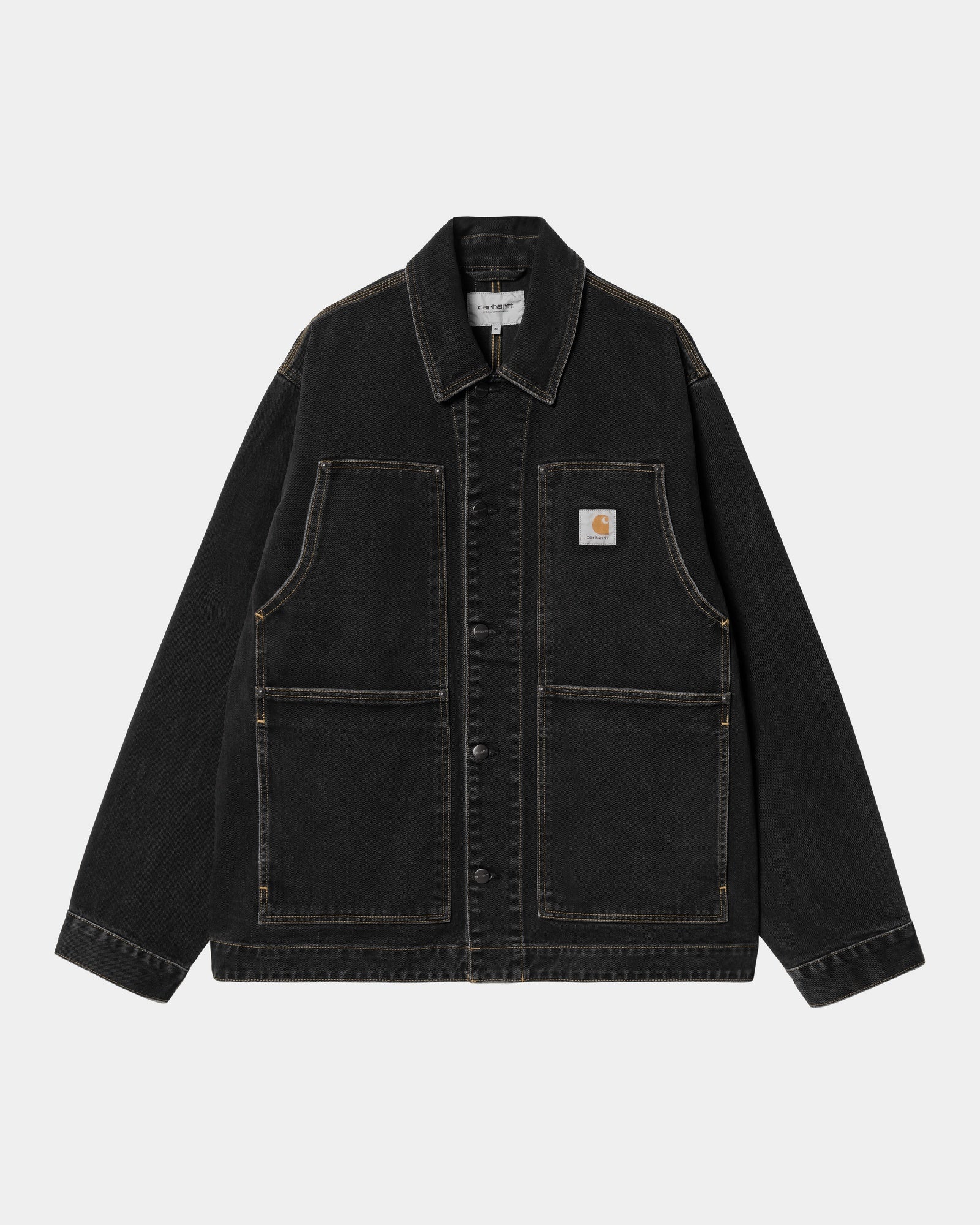 OG Double Front Jacket | Black (stone washed)