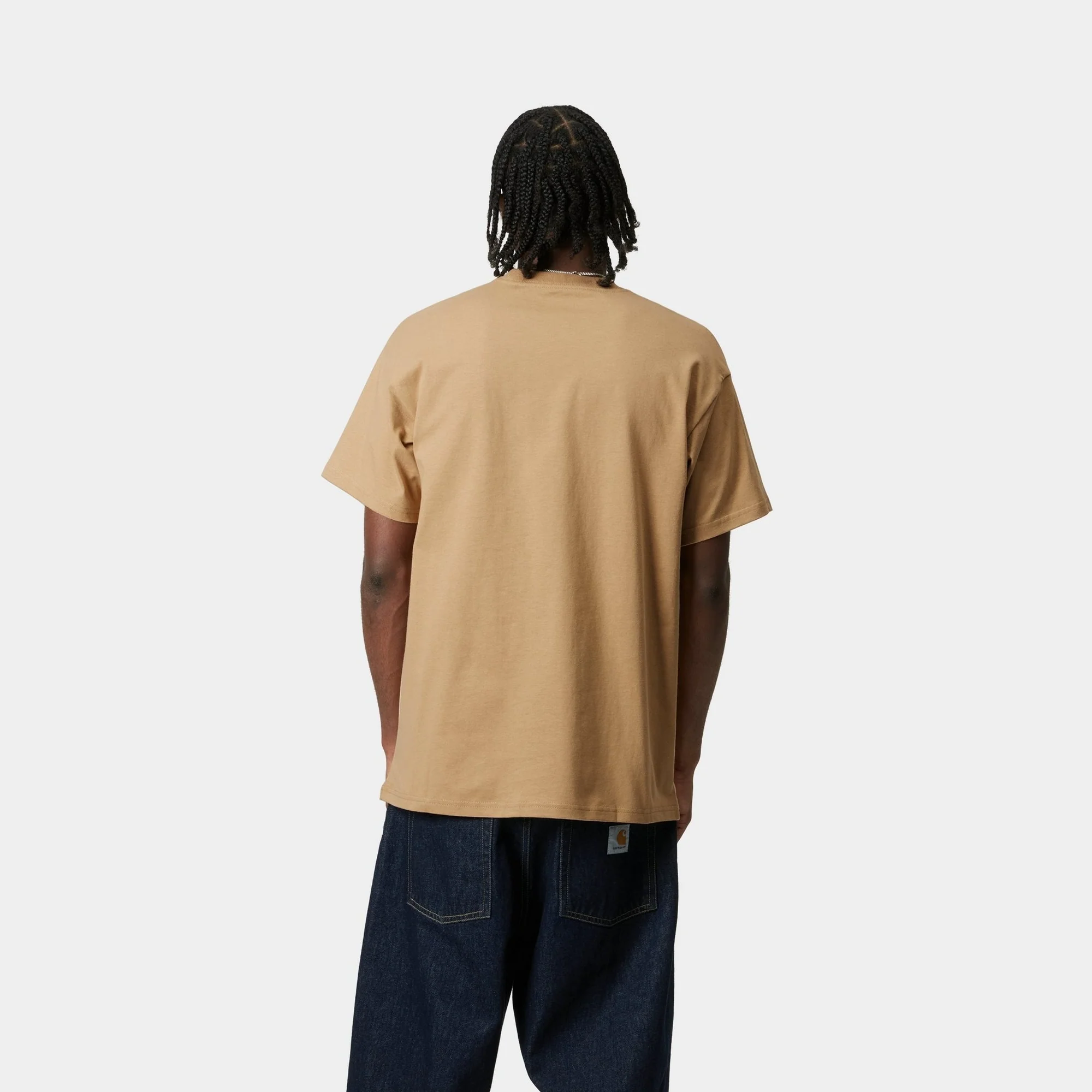 Fragments Pocket T-Shirt | Dusty Hamilton Brown / Black