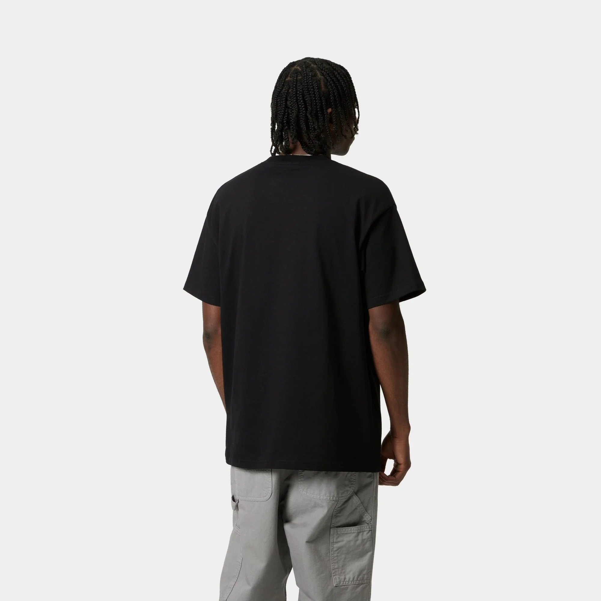 Fragments Pocket T-Shirt | Black / White