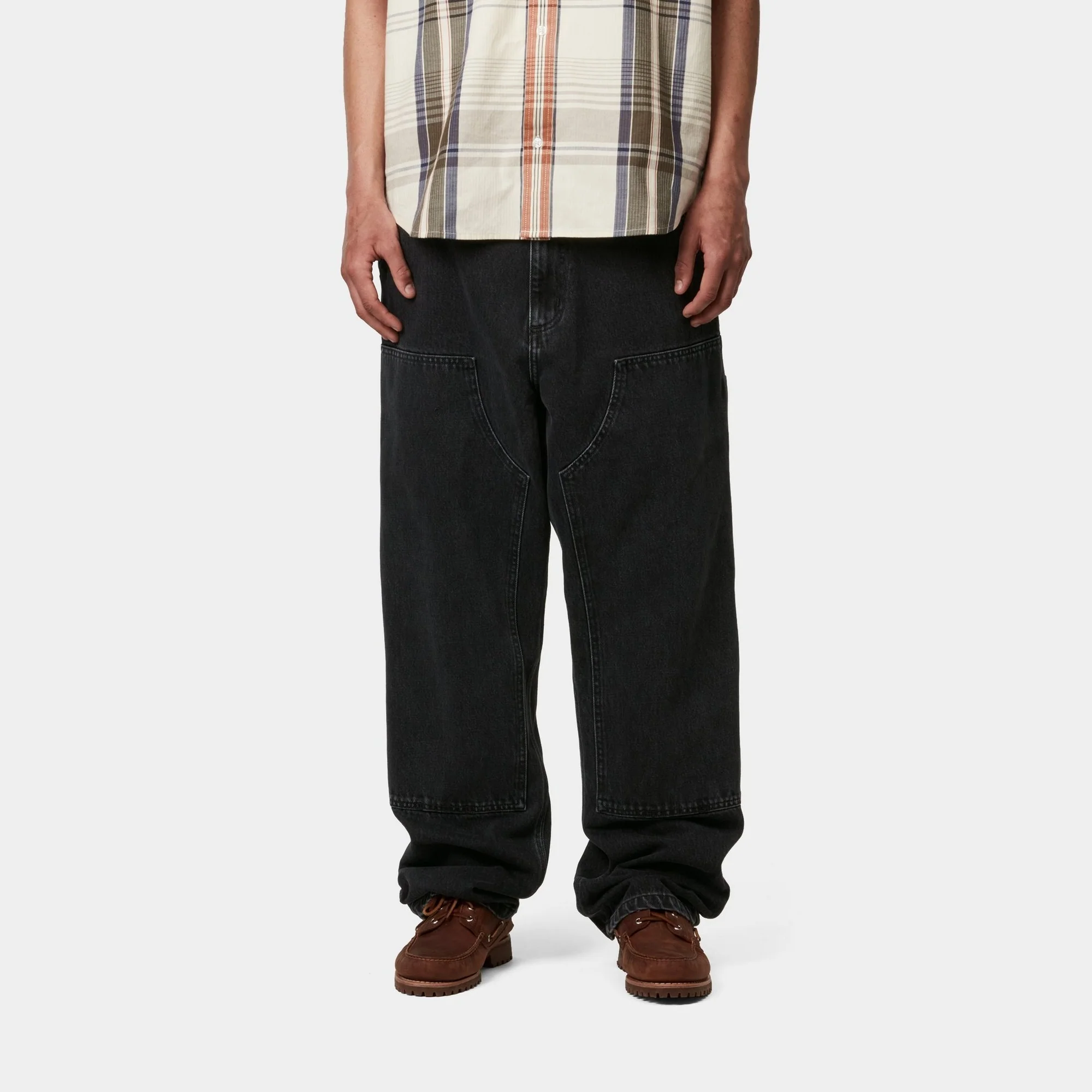 Double Knee Pant - Denim | Black (stone washed)