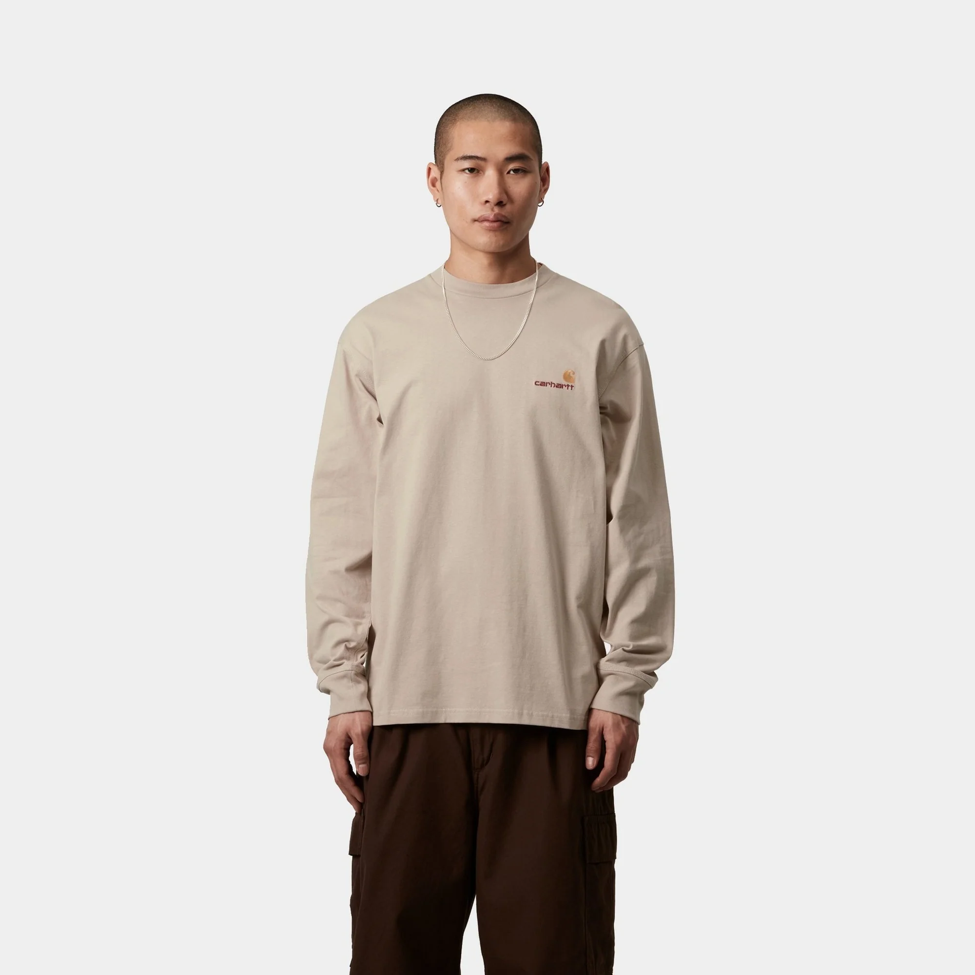 American Script Long Sleeve T-Shirt | Fleur De Sel