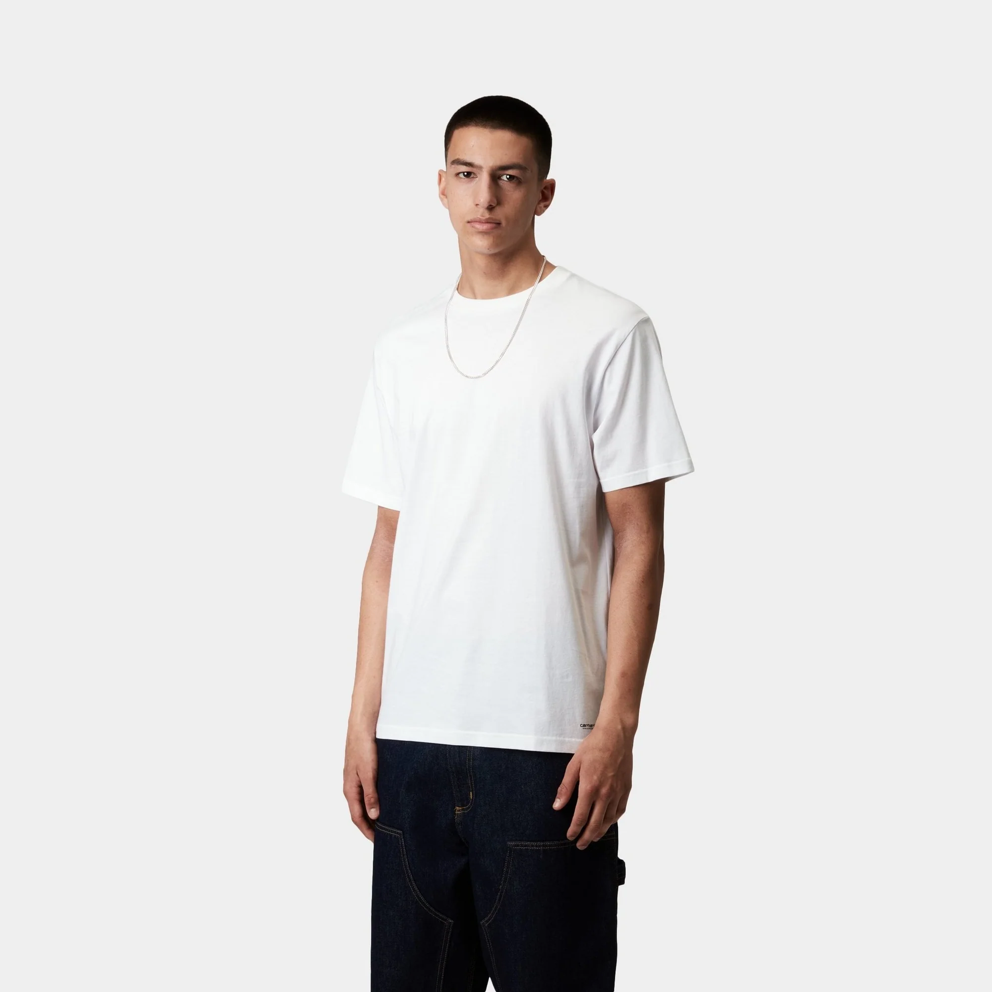 Standard Crew Neck T-Shirt (2 Pack) | White + White