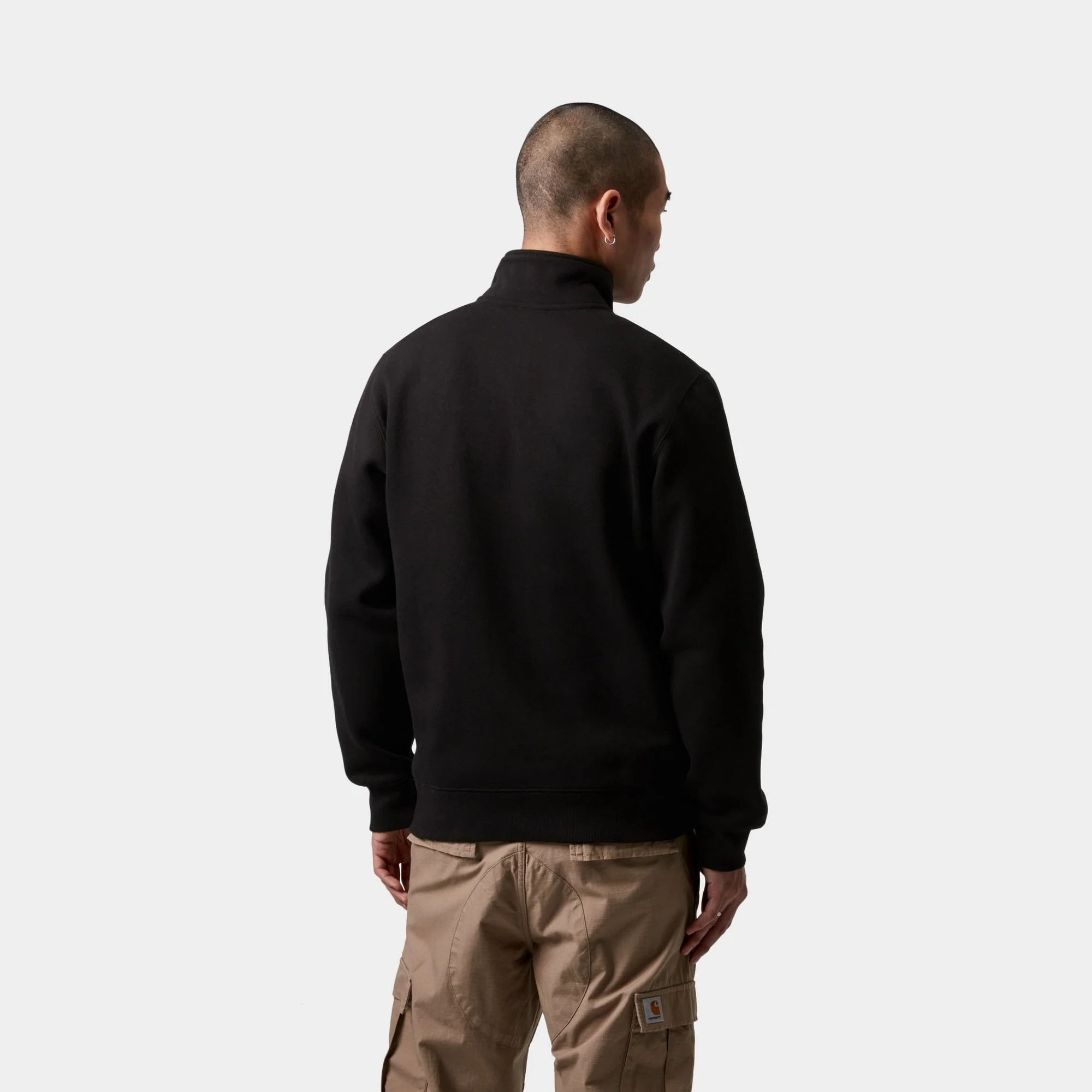 Chase Neck Zip Sweatshirt | Black
