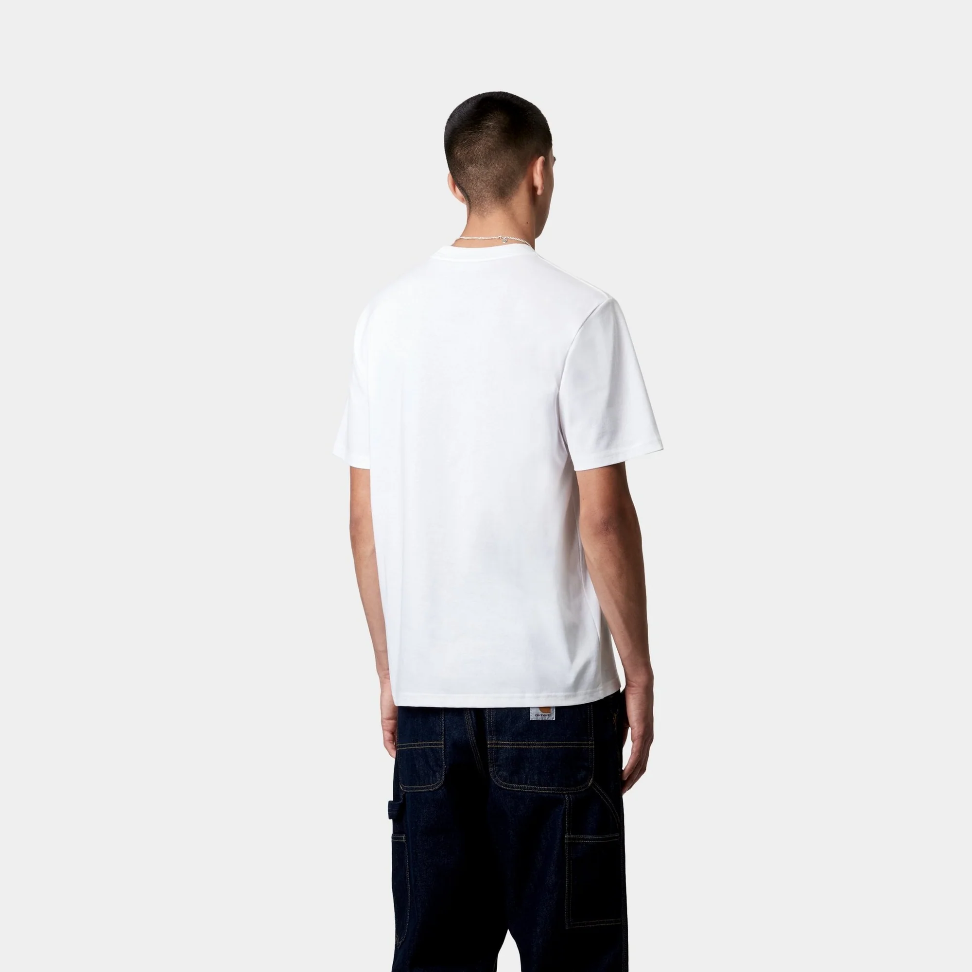 University T-Shirt | White / Black