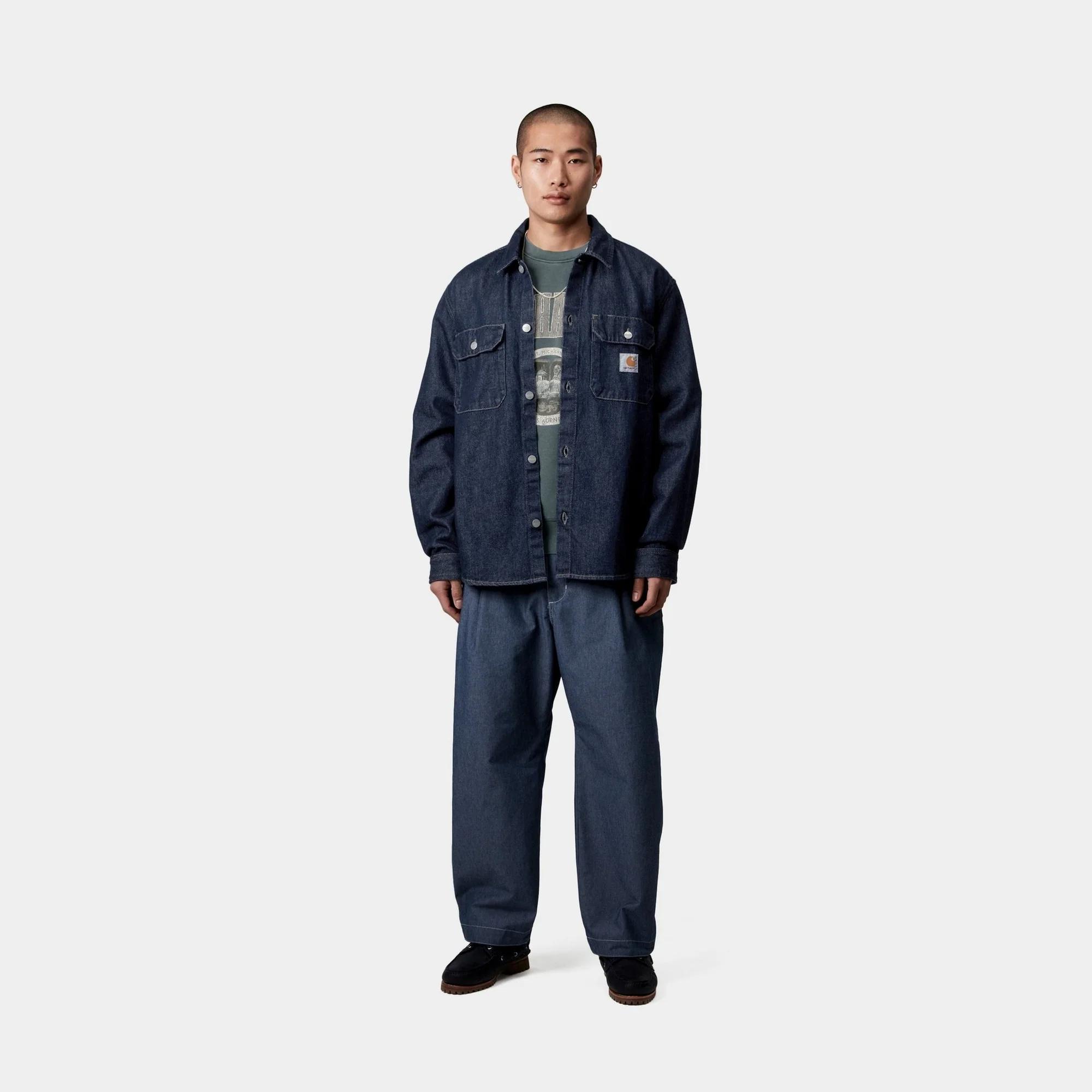 Harvey Shirt Jacket | Blue (rinsed)
