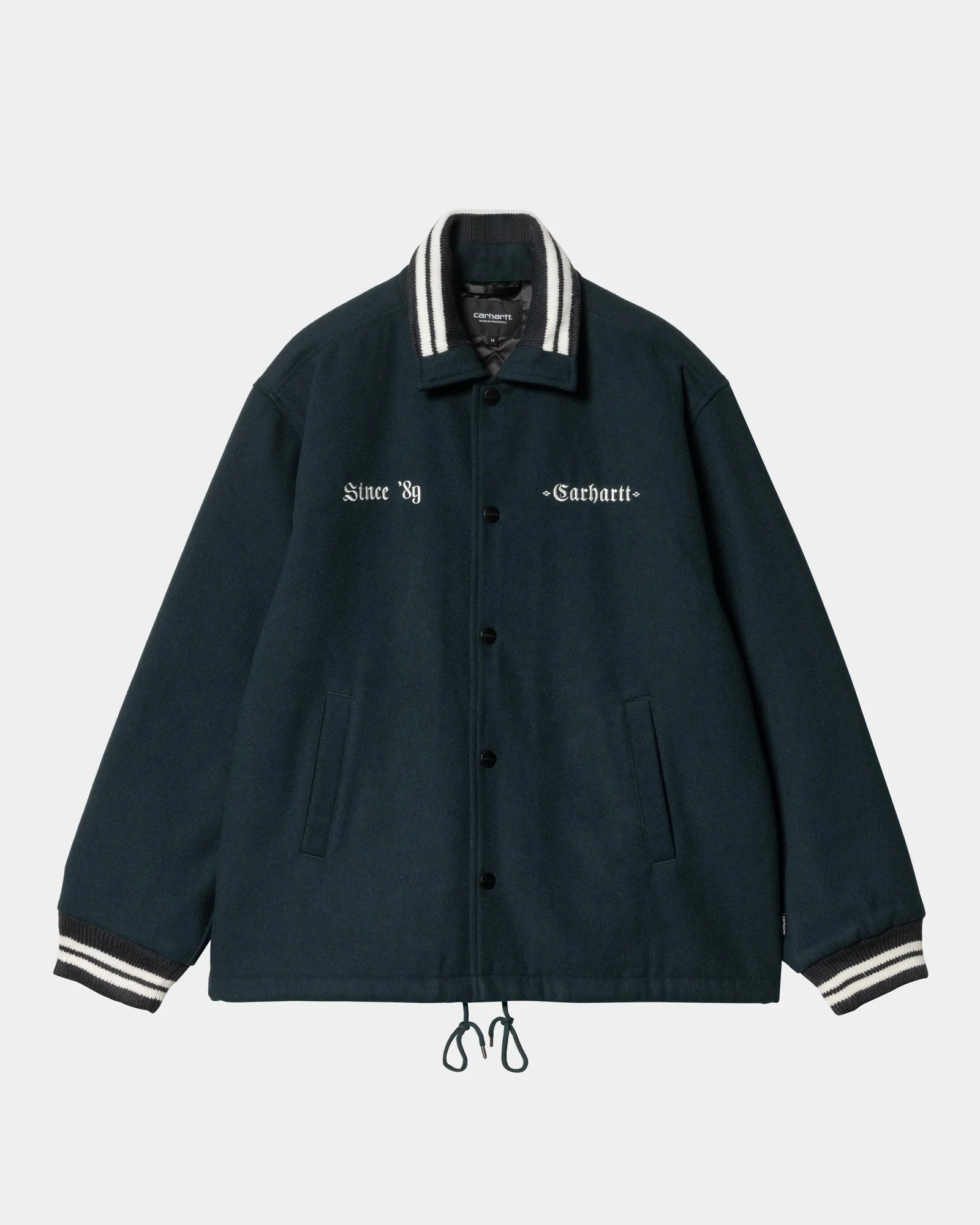 Wool Coach Jacket | Deep Lagoon / Wax