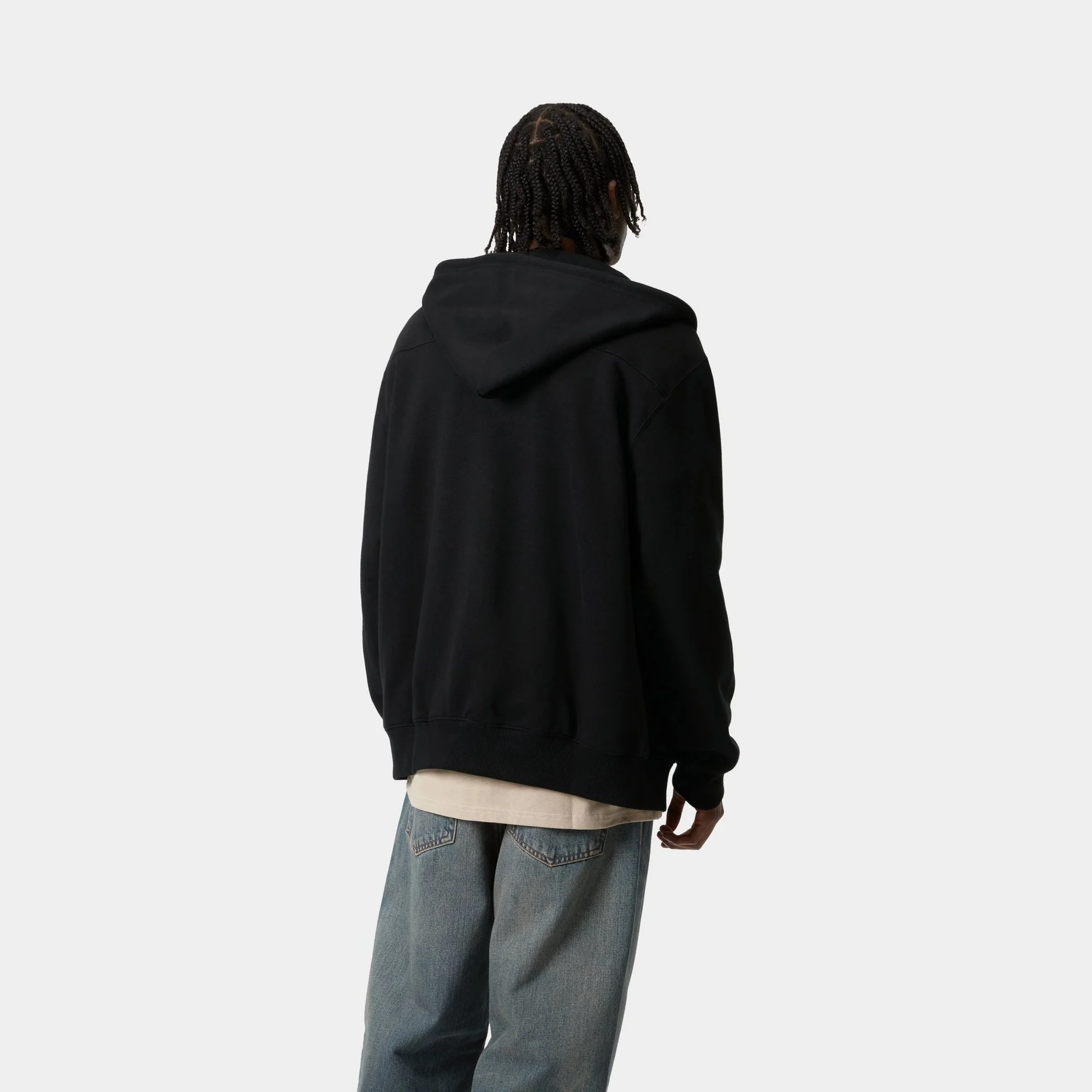 Hooded Eldon Sweatshirt Jacket | Black