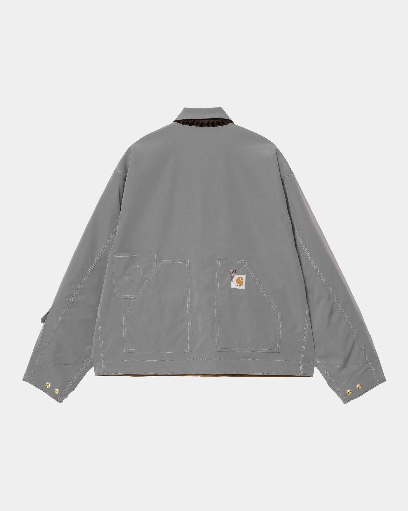 Carhartt WIP x INVINCIBLE Reversible Detroit Jacket Max | Hamilton Brown / Wolf Grey