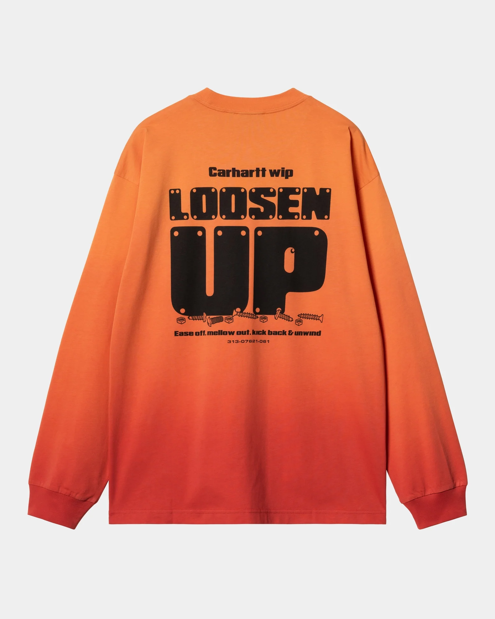 Light Work Long Sleeve T-Shirt | Pumpkin / Cherry