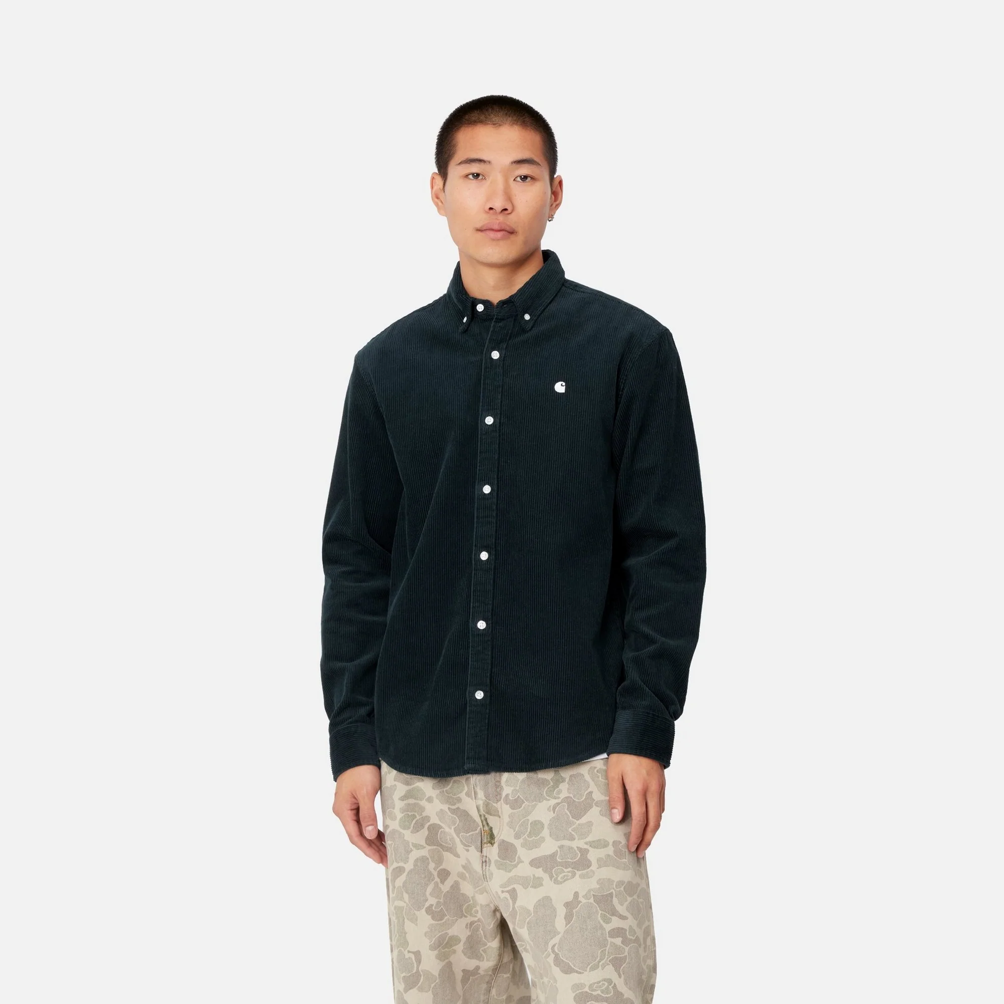 Madison Cord Shirt | Duck Blue / Wax