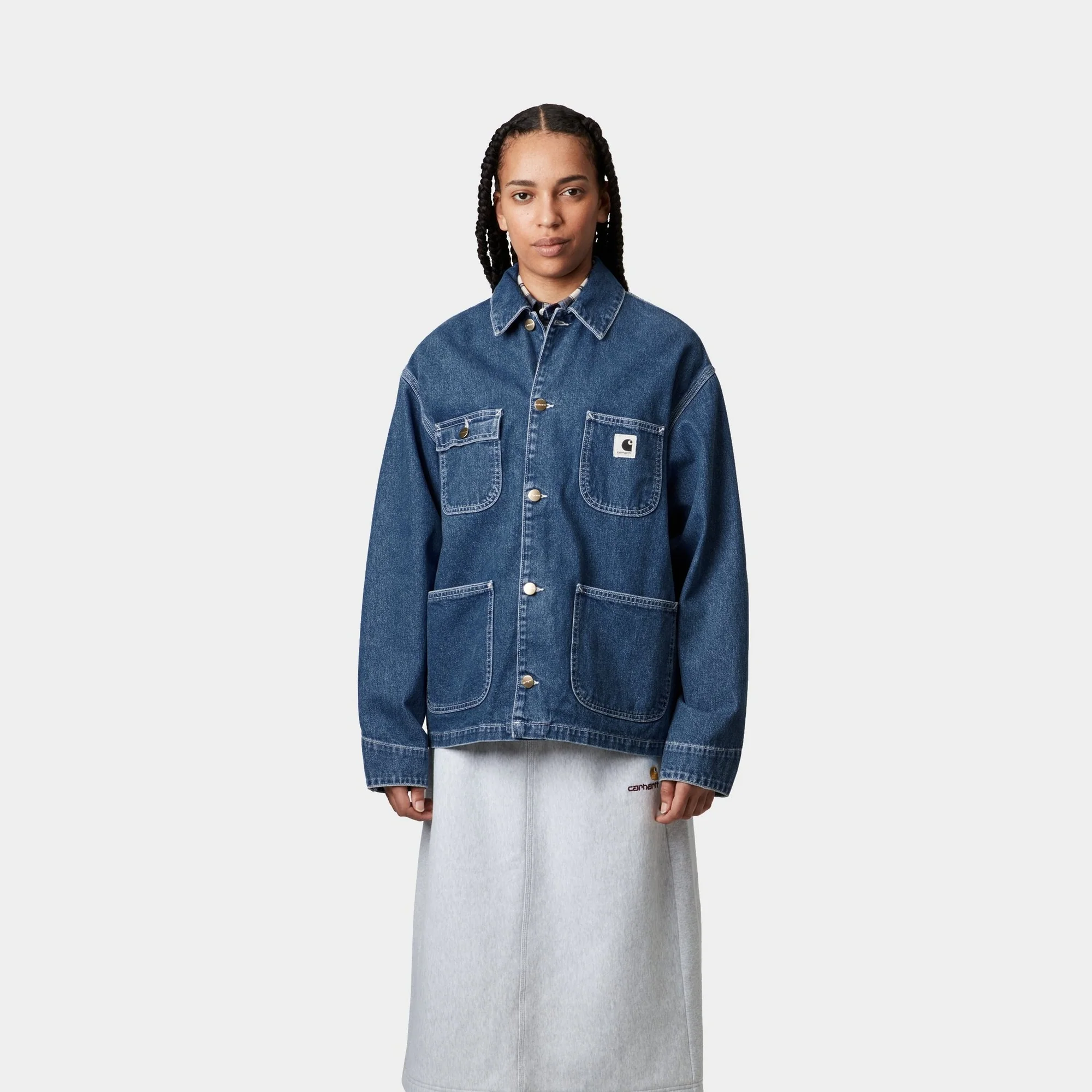 Women's OG Michigan Coat (Spring) - Denim | Blue (stone washed)