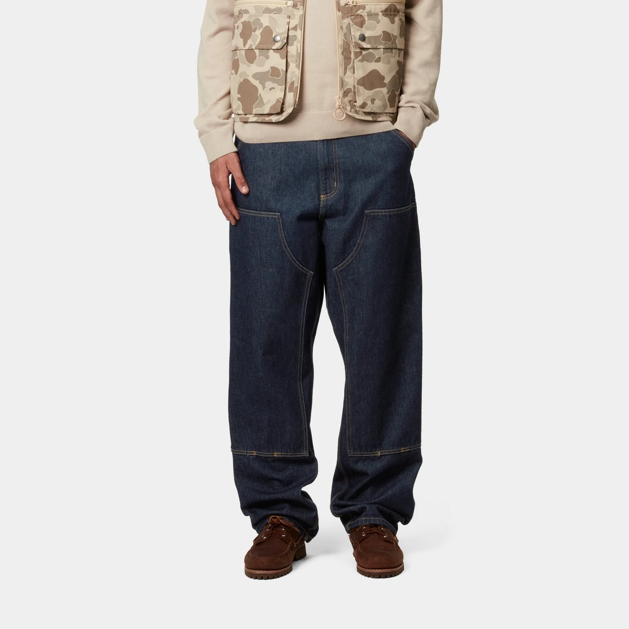 Double Knee Pant - Denim | Blue (rinsed)