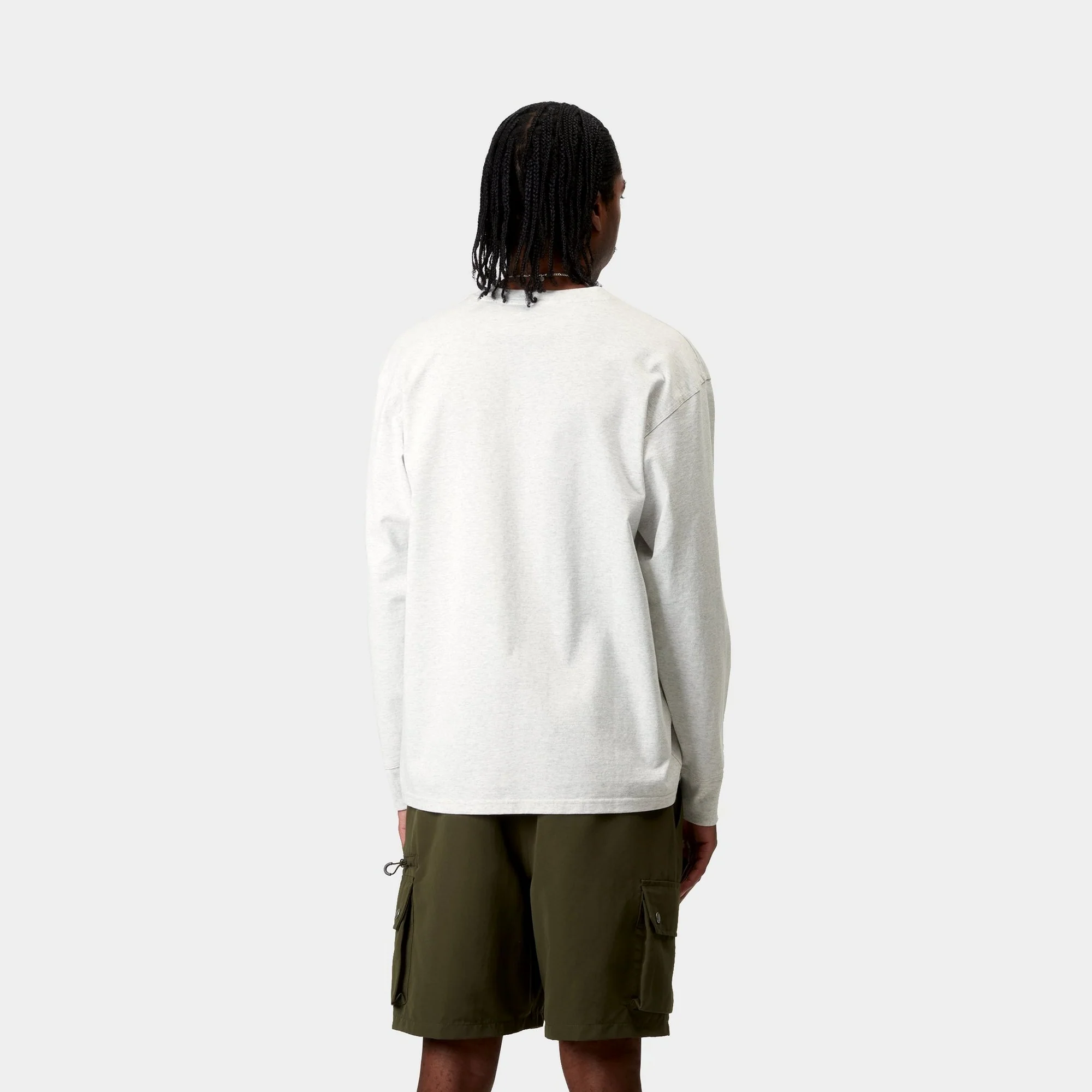 American Script Long Sleeve T-Shirt | Ash Heather