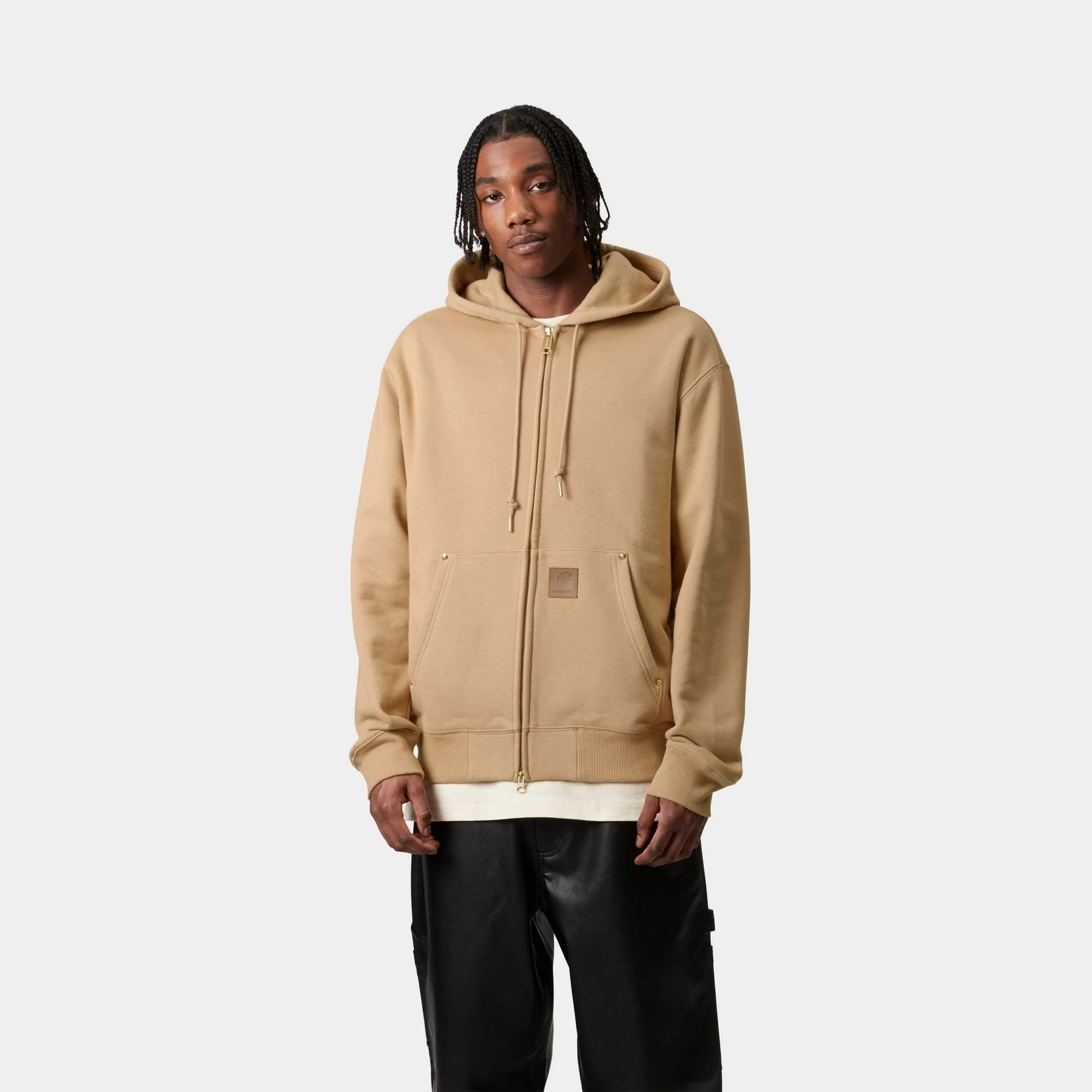 Hooded Eldon Sweatshirt Jacket | Dusty Hamilton Brown