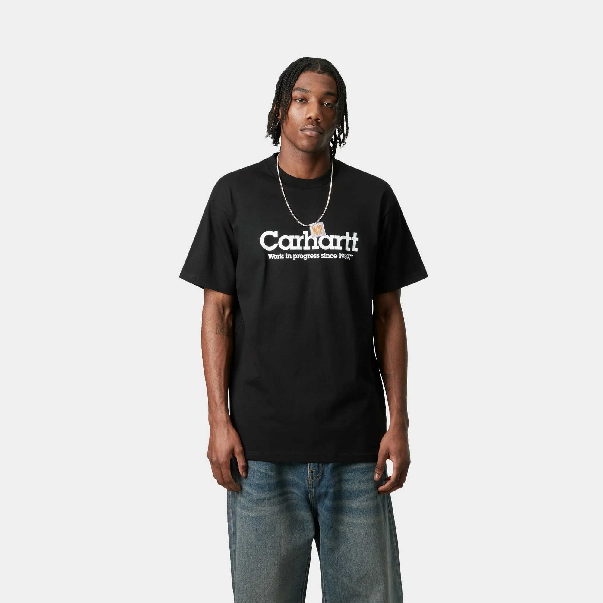 Label Script T-Shirt | Black