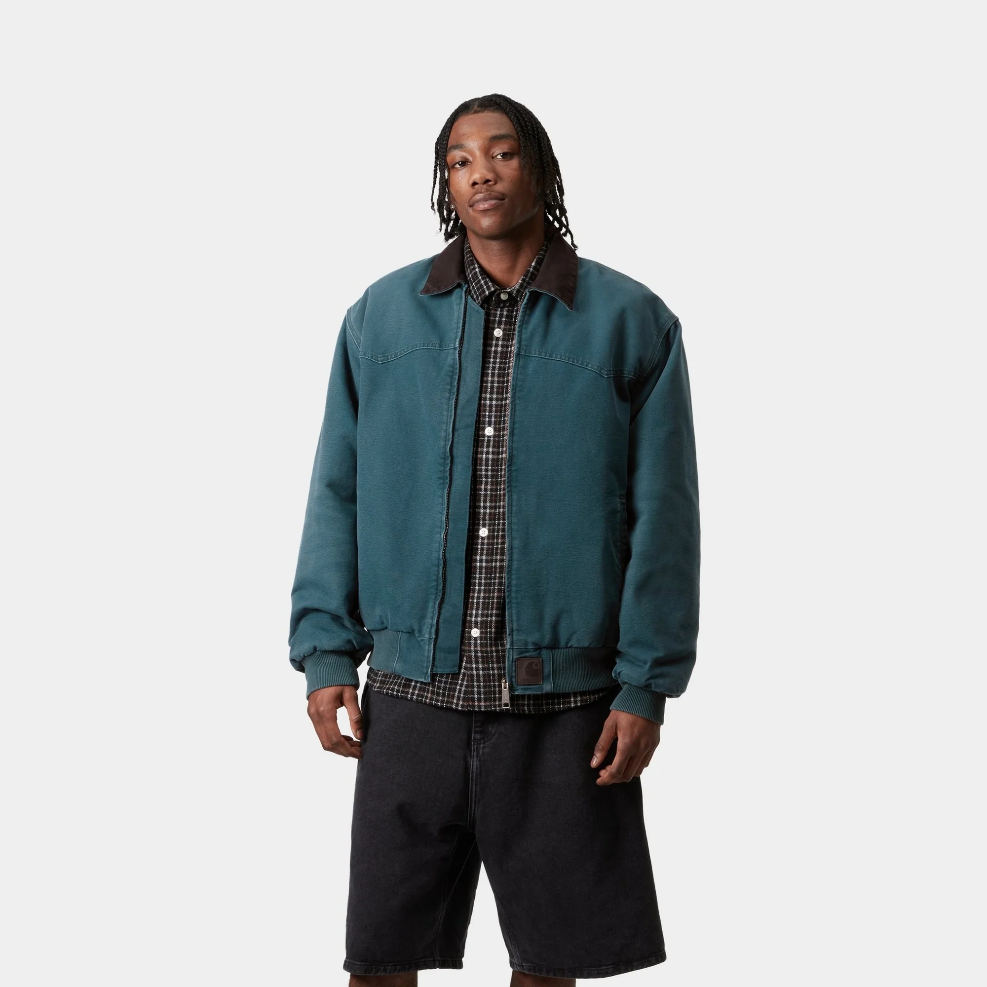 OG Santa Fe Jacket (Winter) | Deep Lagoon / Black (stone canvas)