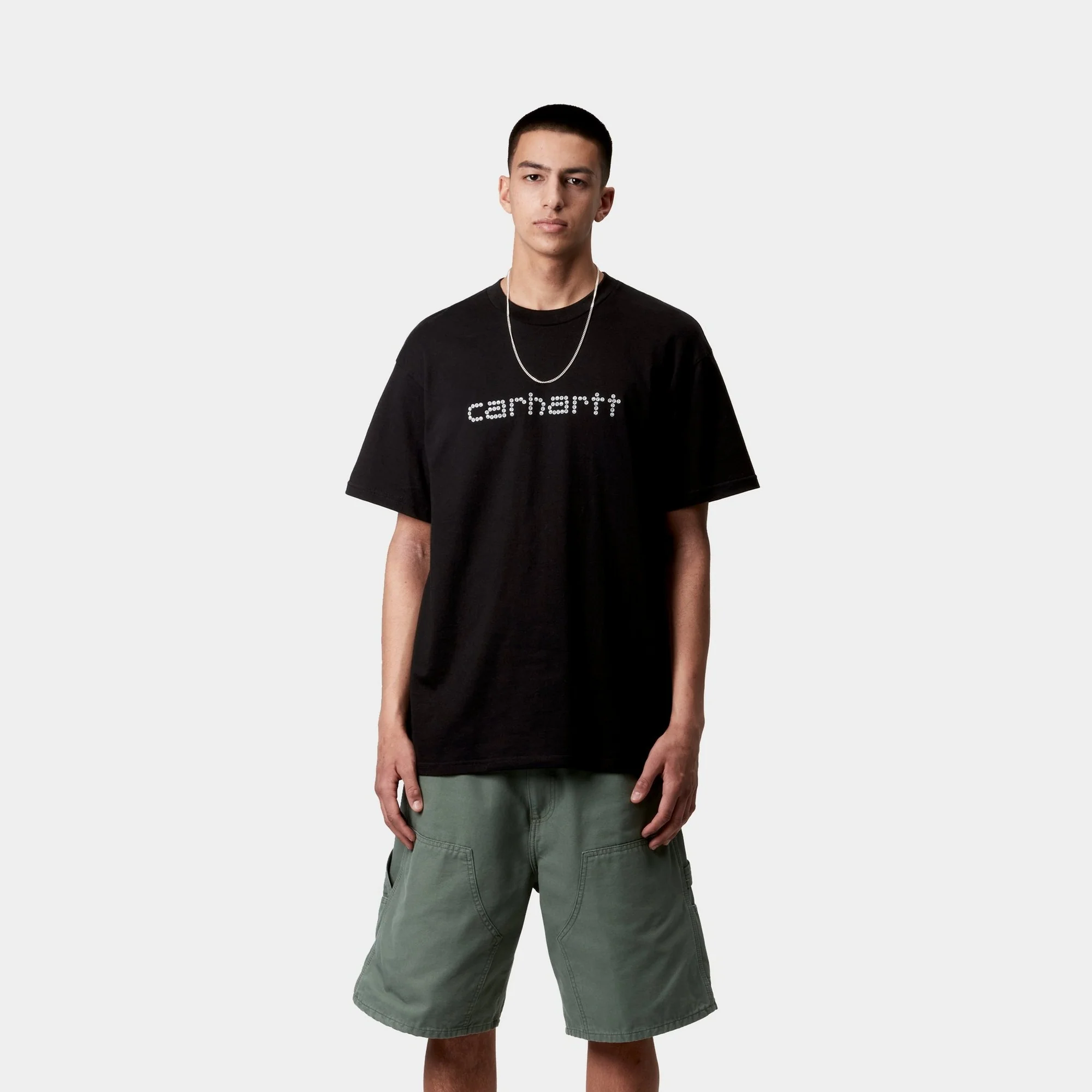 Rivet Script T-Shirt | Black