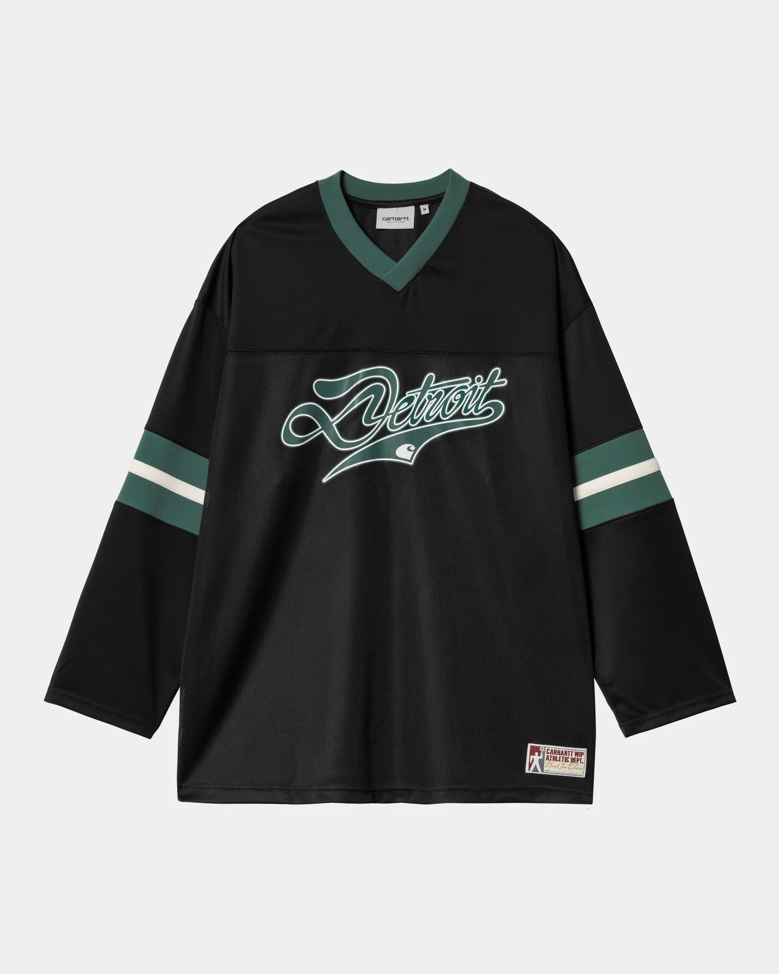 Detroit Mesh Long Sleeve T-Shirt | Black / Conifer / Wax