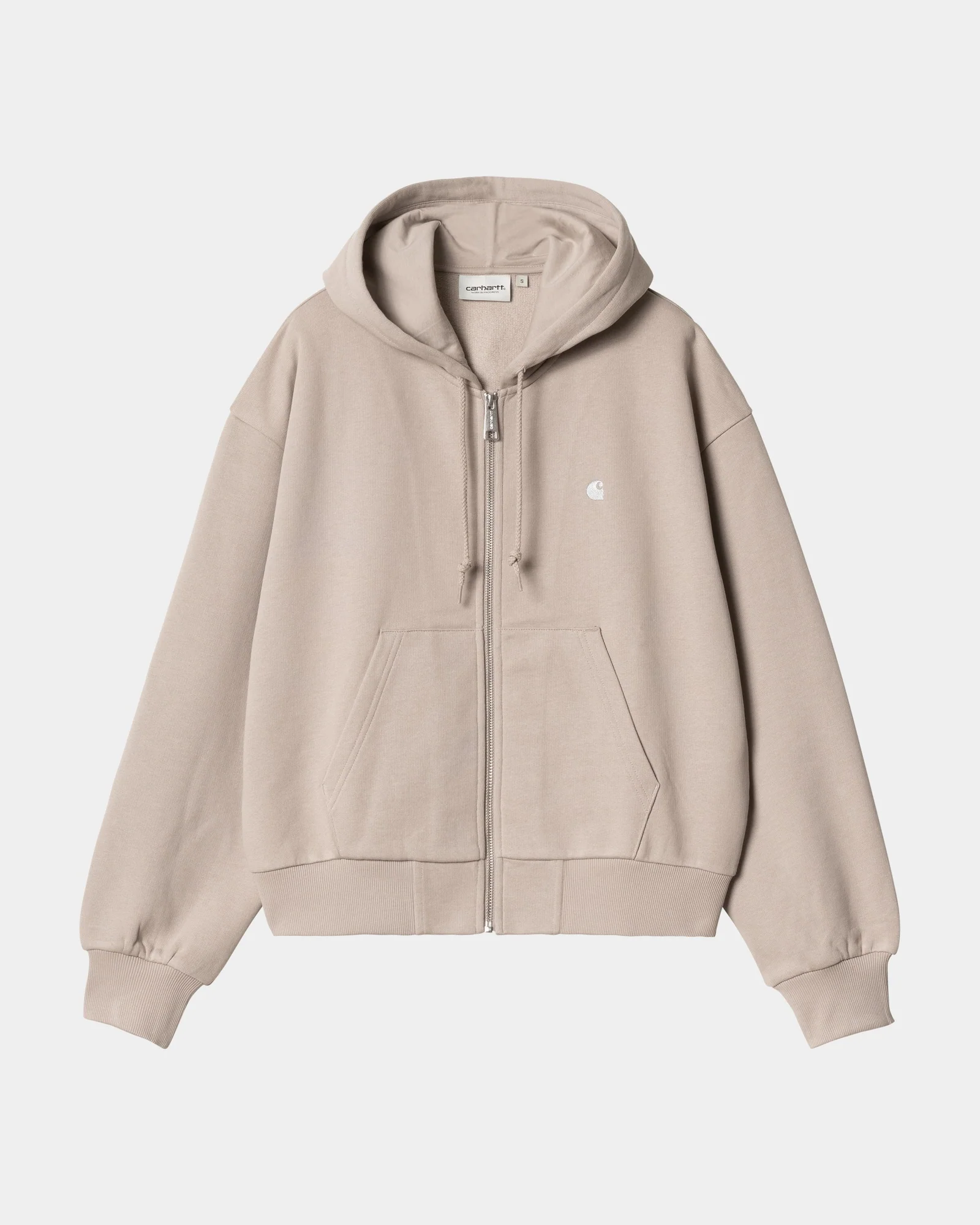 Women’s Hooded Casey Jacket | Dusky Beige / Silver