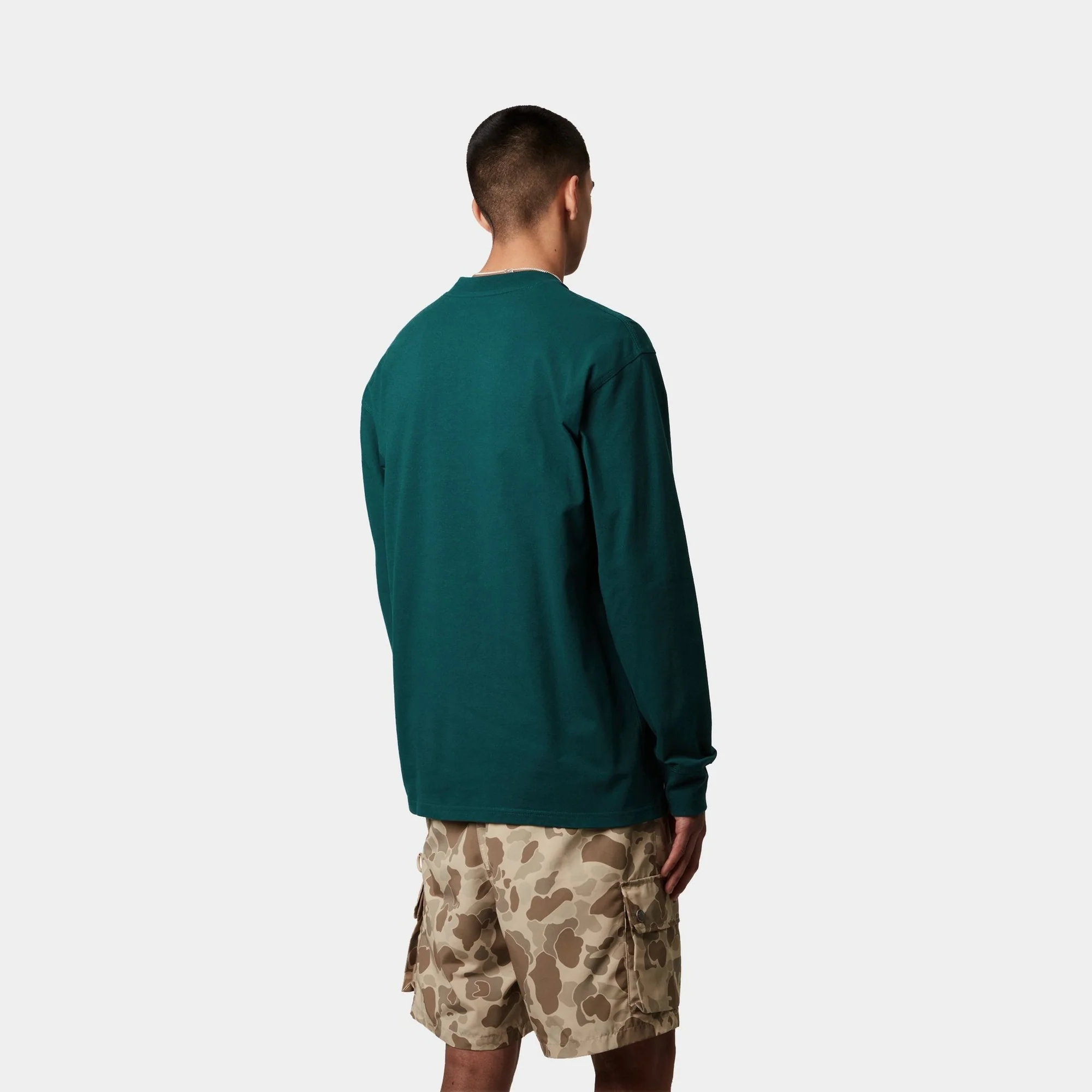 American Script Long Sleeve T-Shirt | Malachite