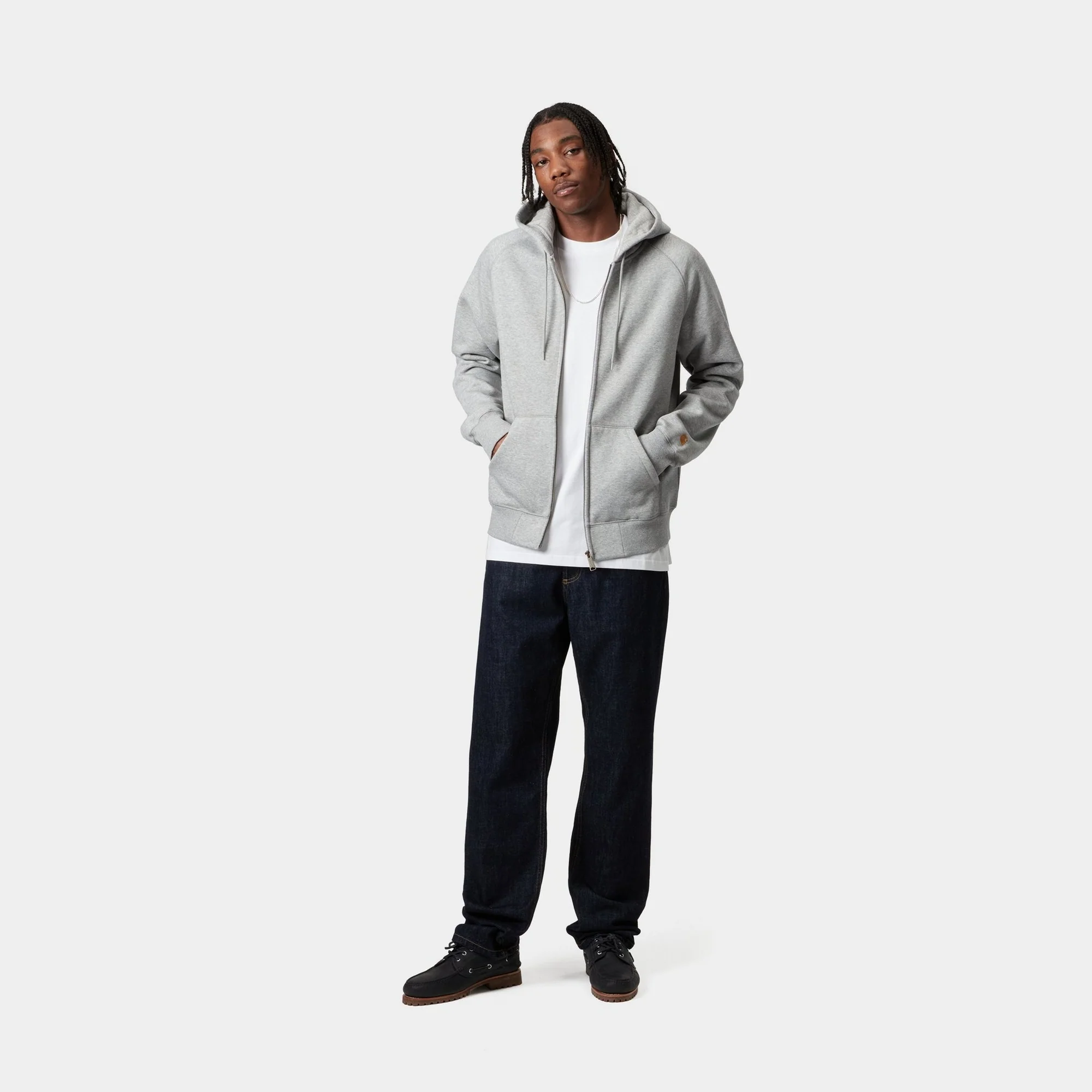 Hooded Chase Jacket | Grey Heather