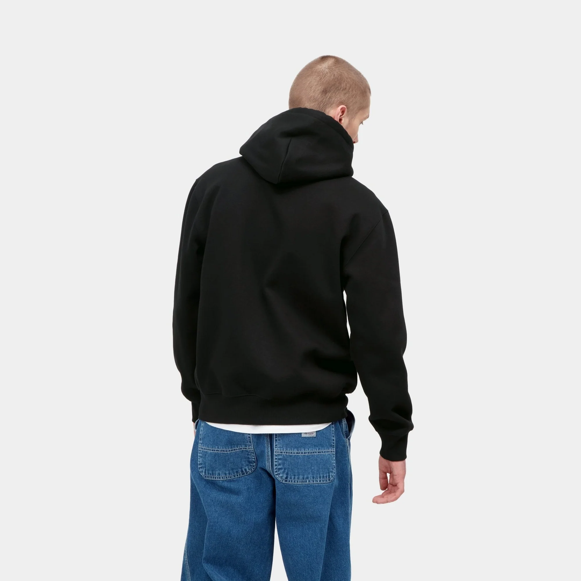 Hooded Carhartt Sweatshirt | Black / Black