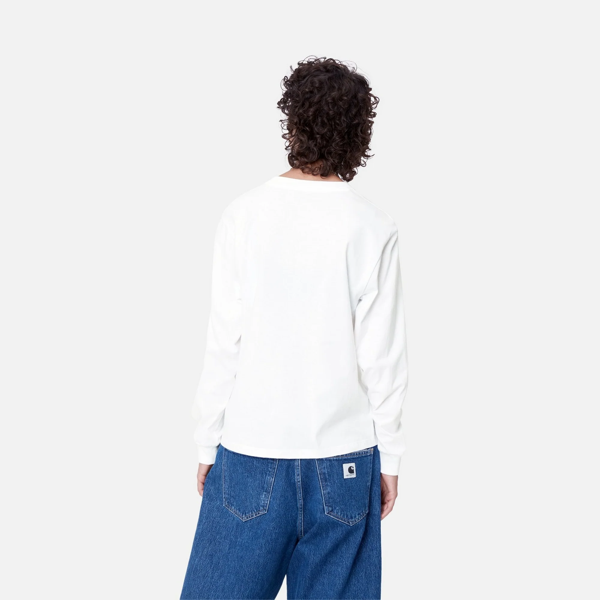 Women's Pocket Long Sleeve T-Shirt | White