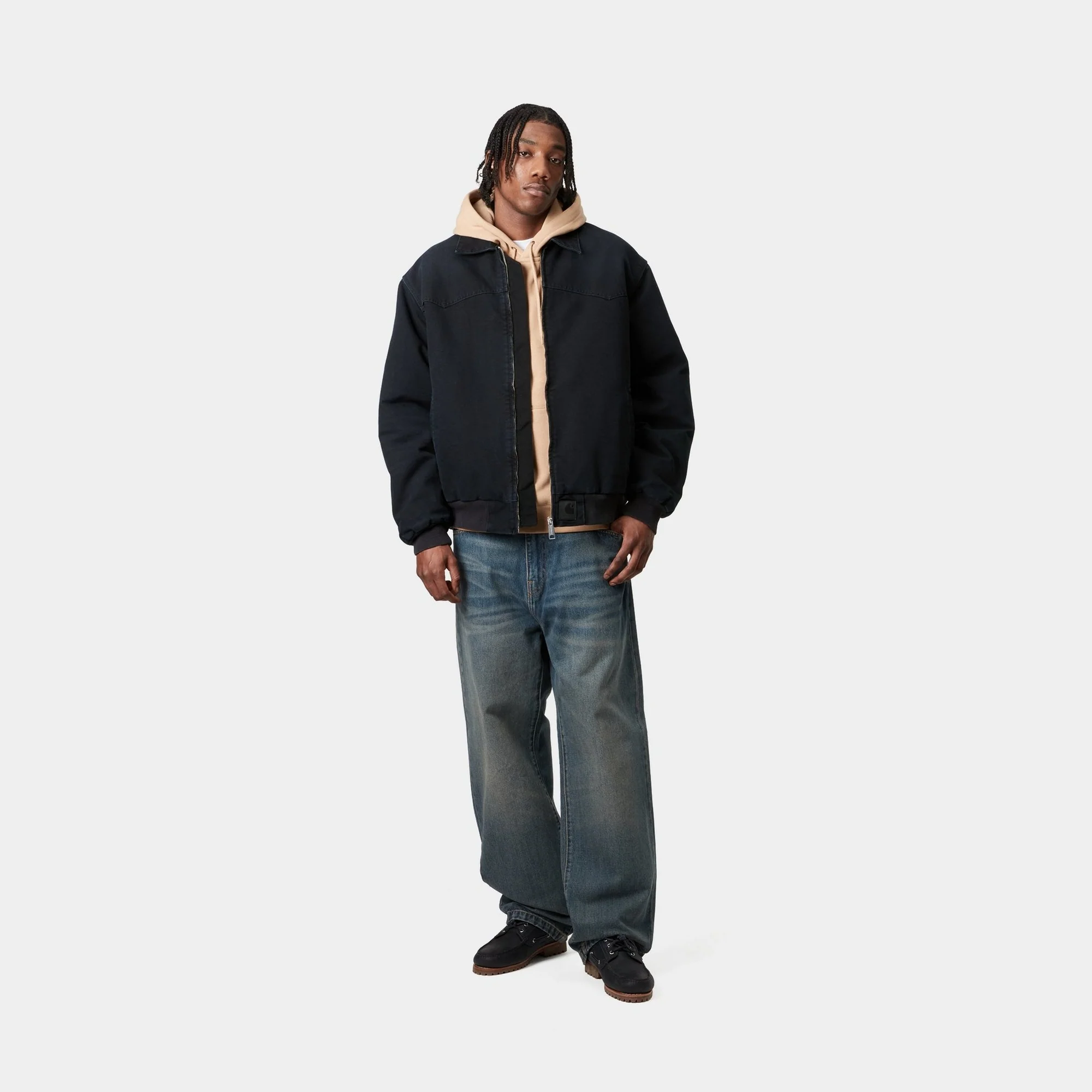 OG Santa Fe Jacket (Winter) | Black / Black (stone canvas)