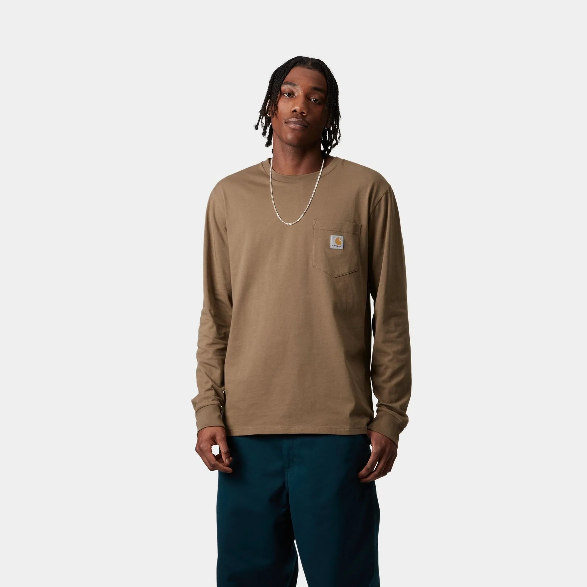 Long Sleeve Pocket T-Shirt | Coconut