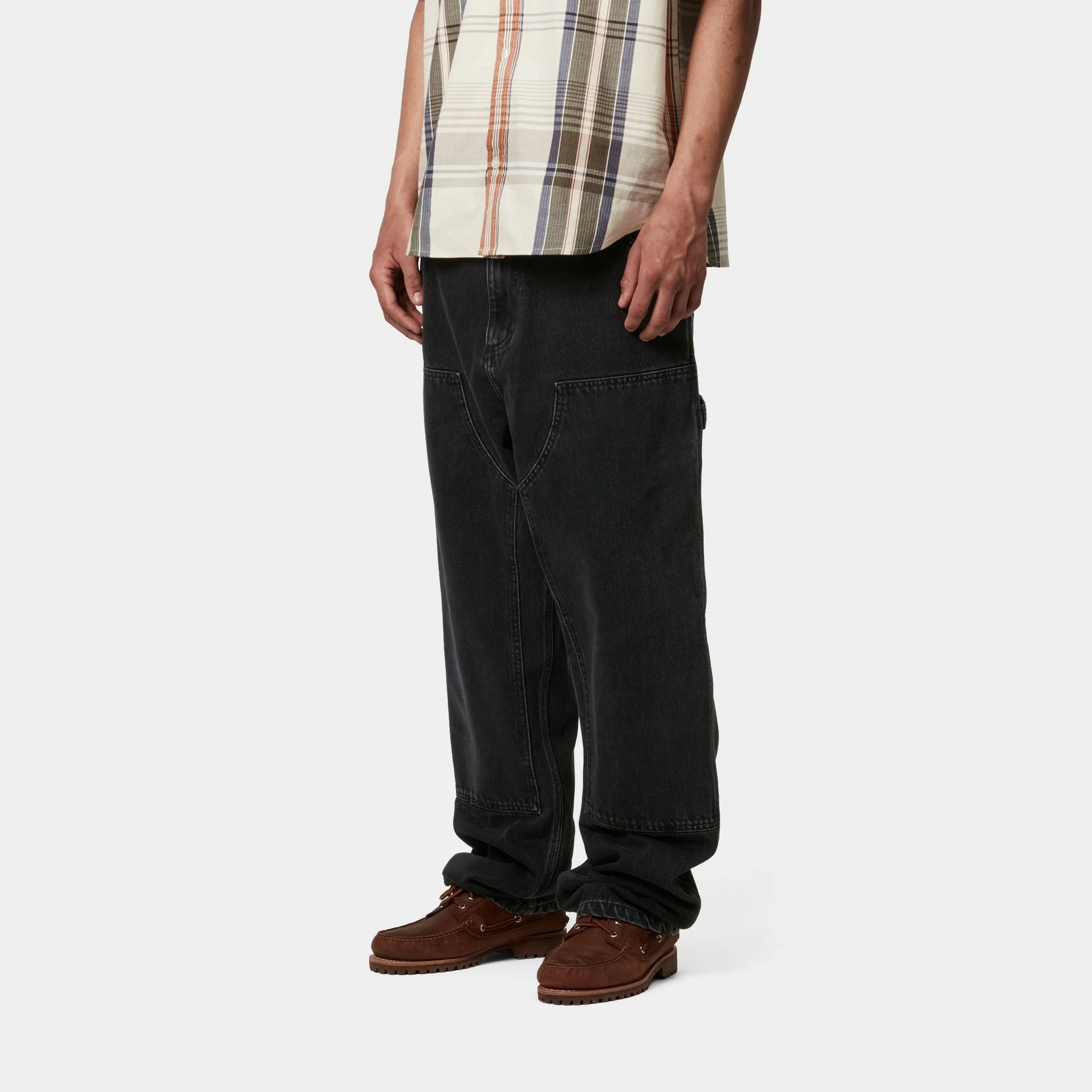 Double Knee Pant - Denim | Black (stone washed)