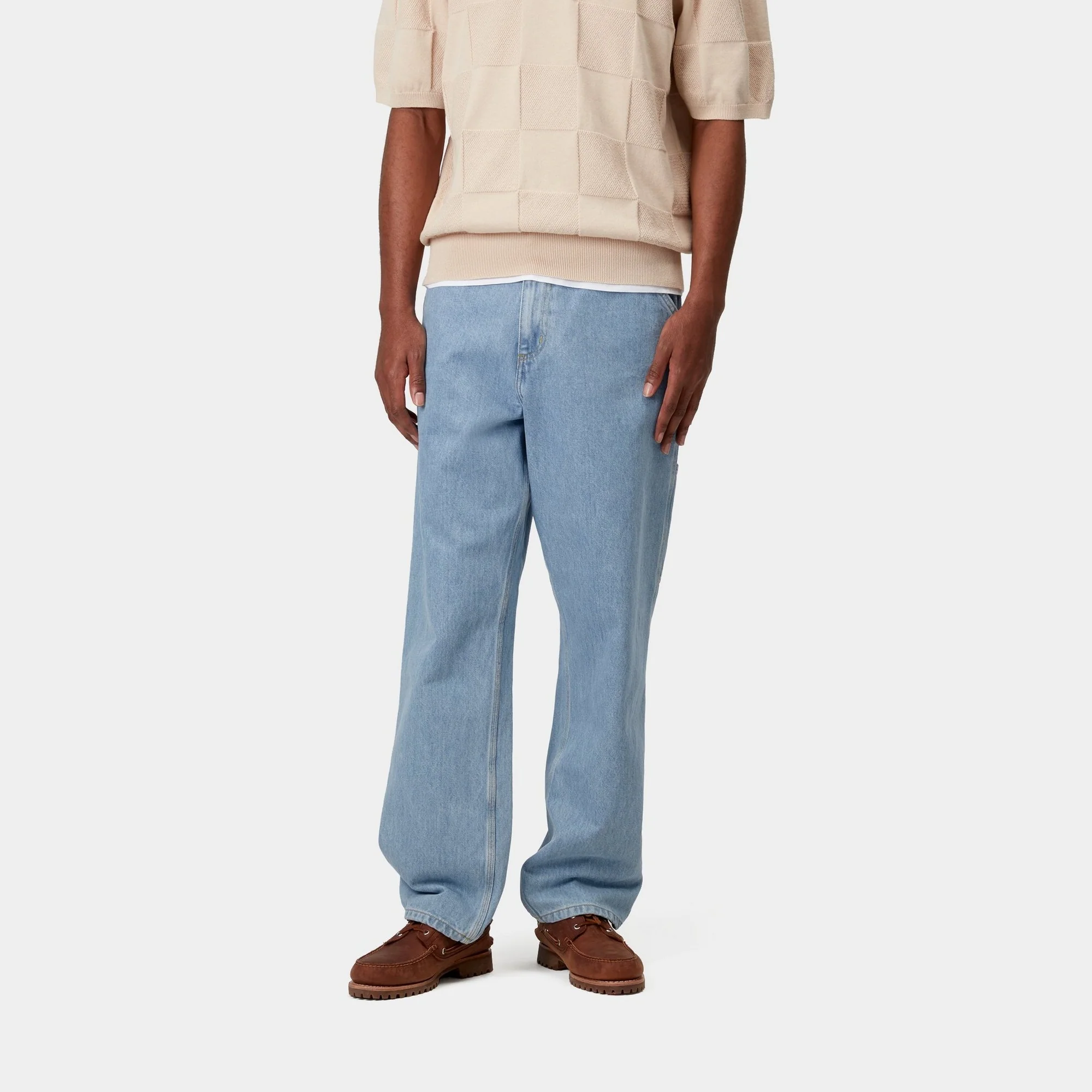 Single Knee Pant - Denim | Blue (stone bleached)