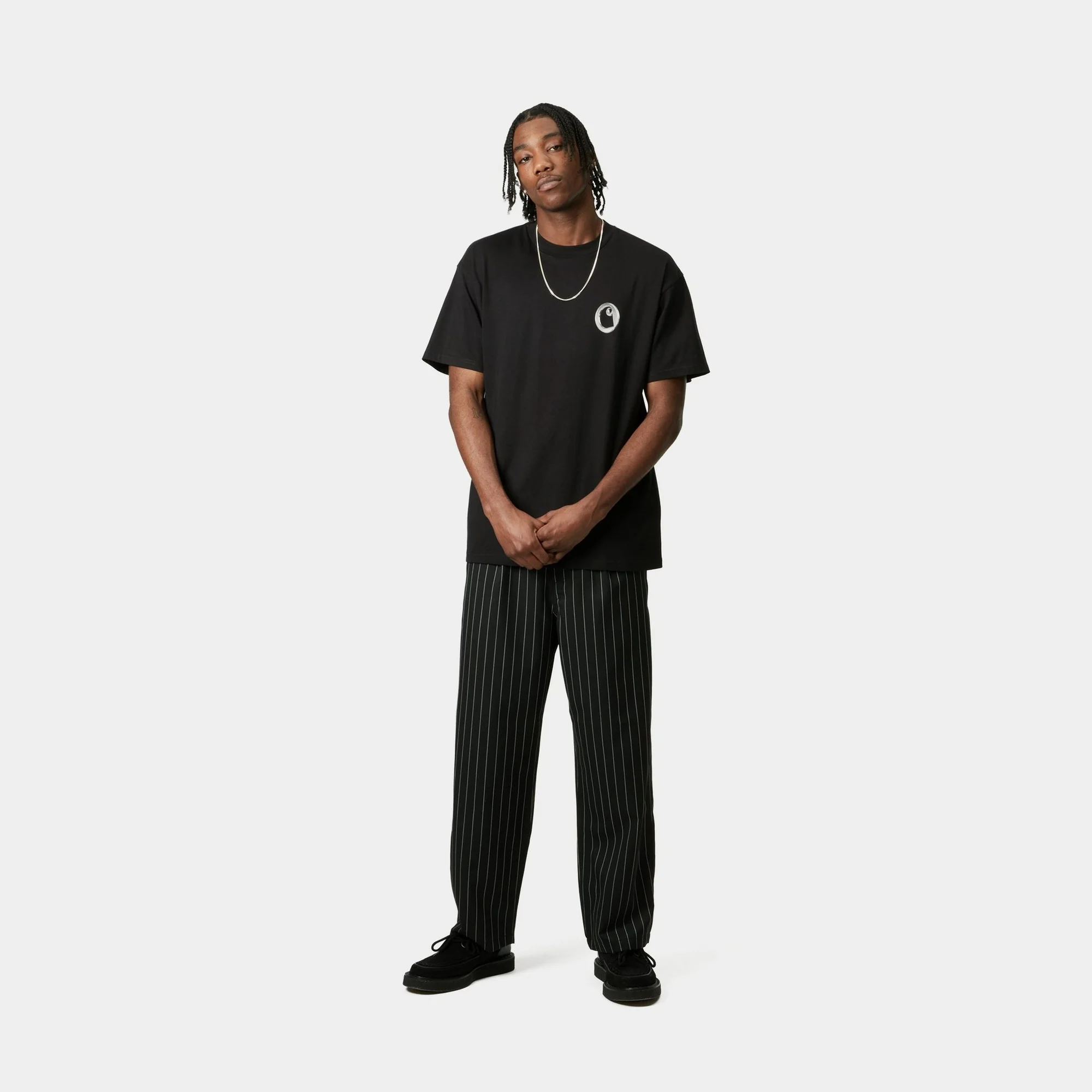 Linked Charms T-Shirt | Black / Silver