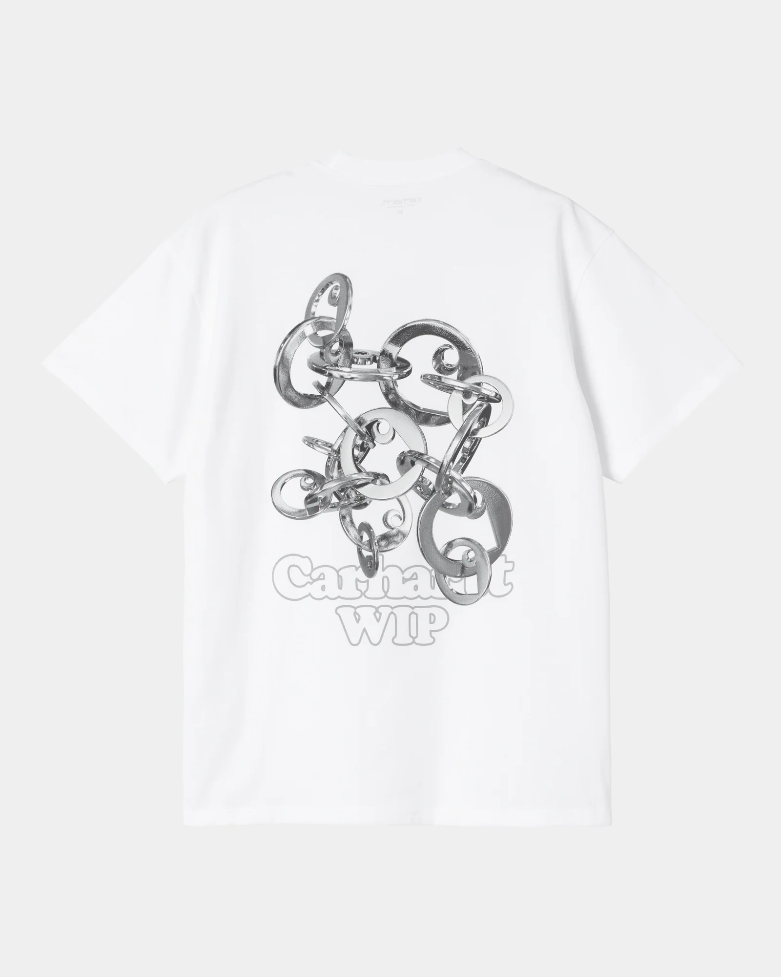 Linked Charms T-Shirt | White / Silver