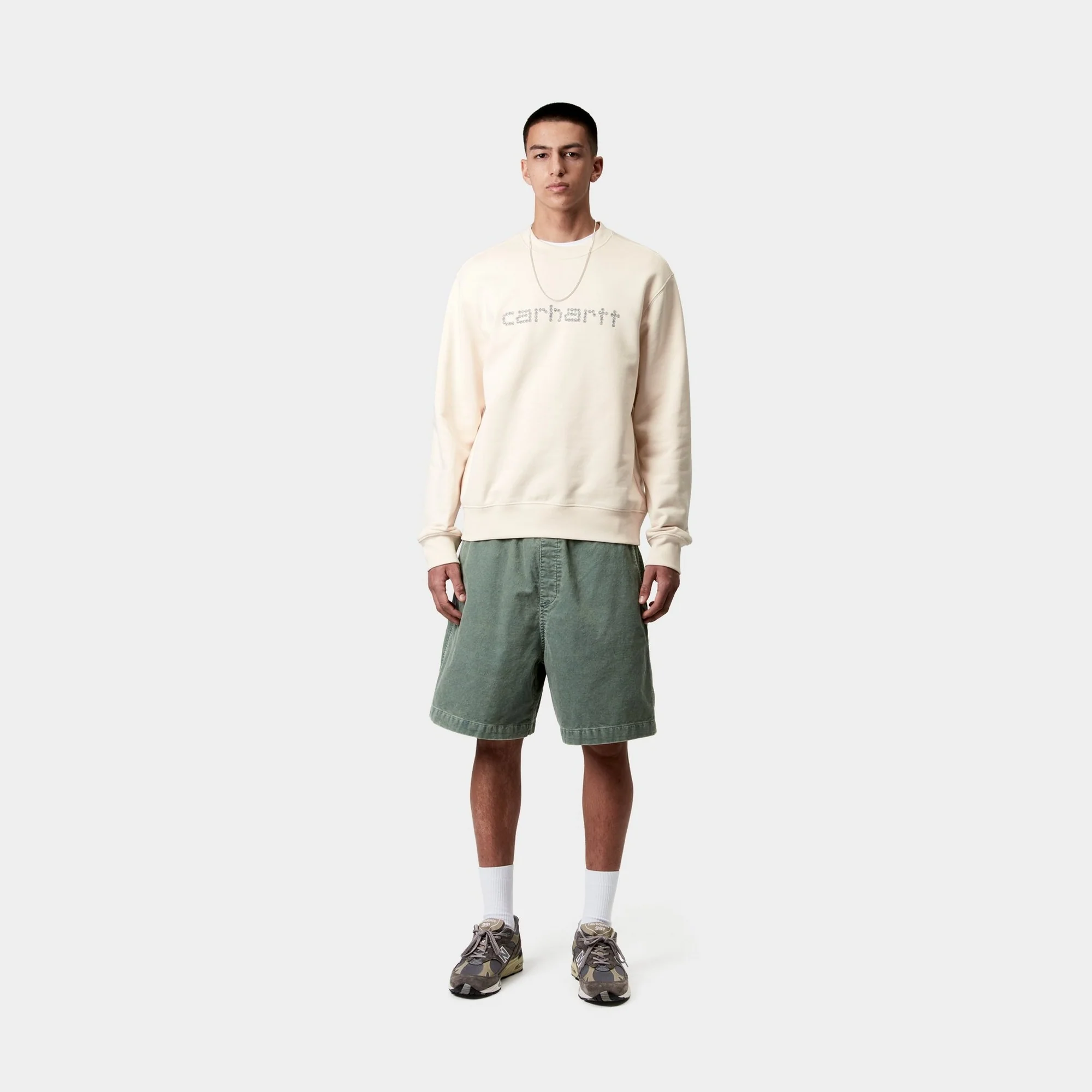 Rivet Script Sweatshirt | Natural