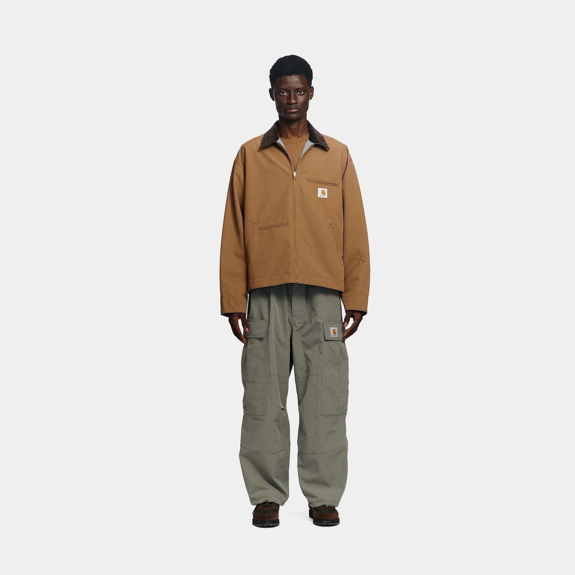Carhartt WIP x INVINCIBLE Reversible Detroit Jacket Max | Hamilton Brown / Wolf Grey
