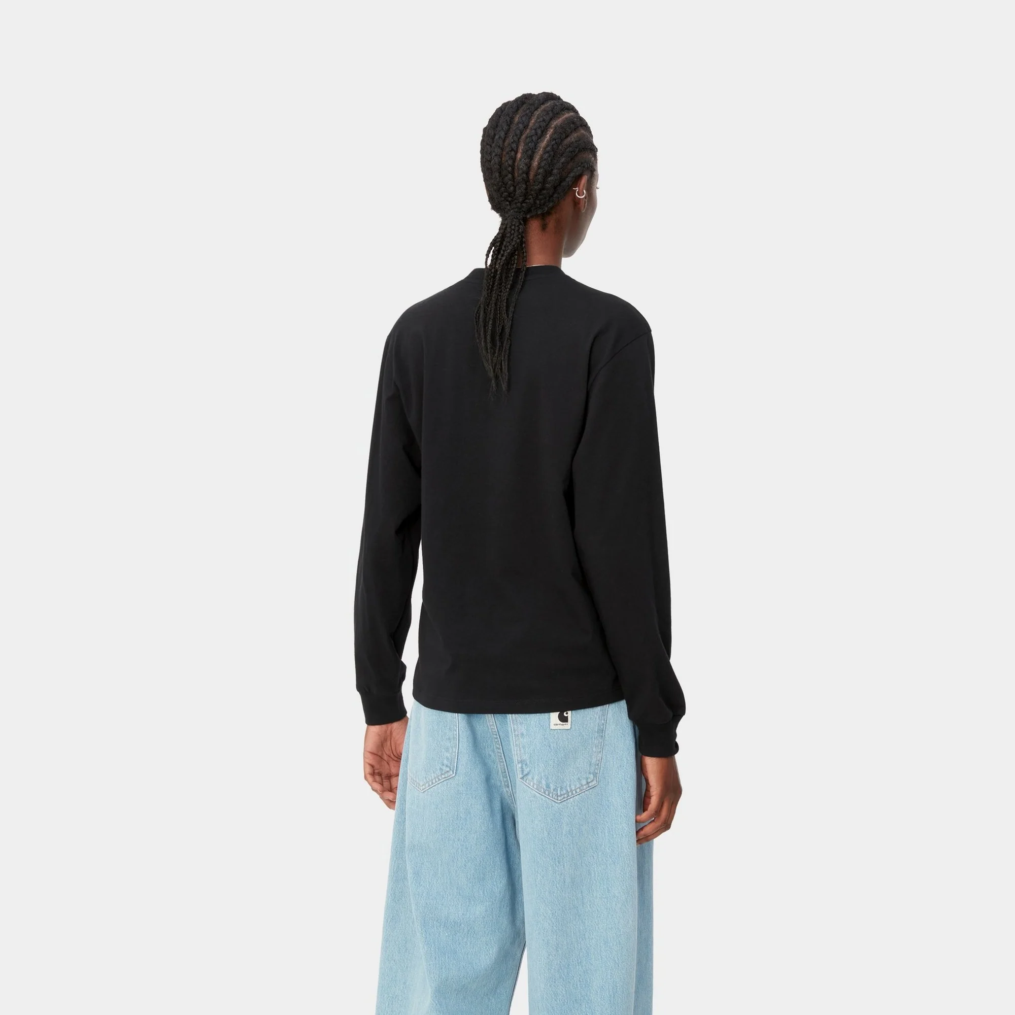 Women's Pocket Long Sleeve T-Shirt | Black