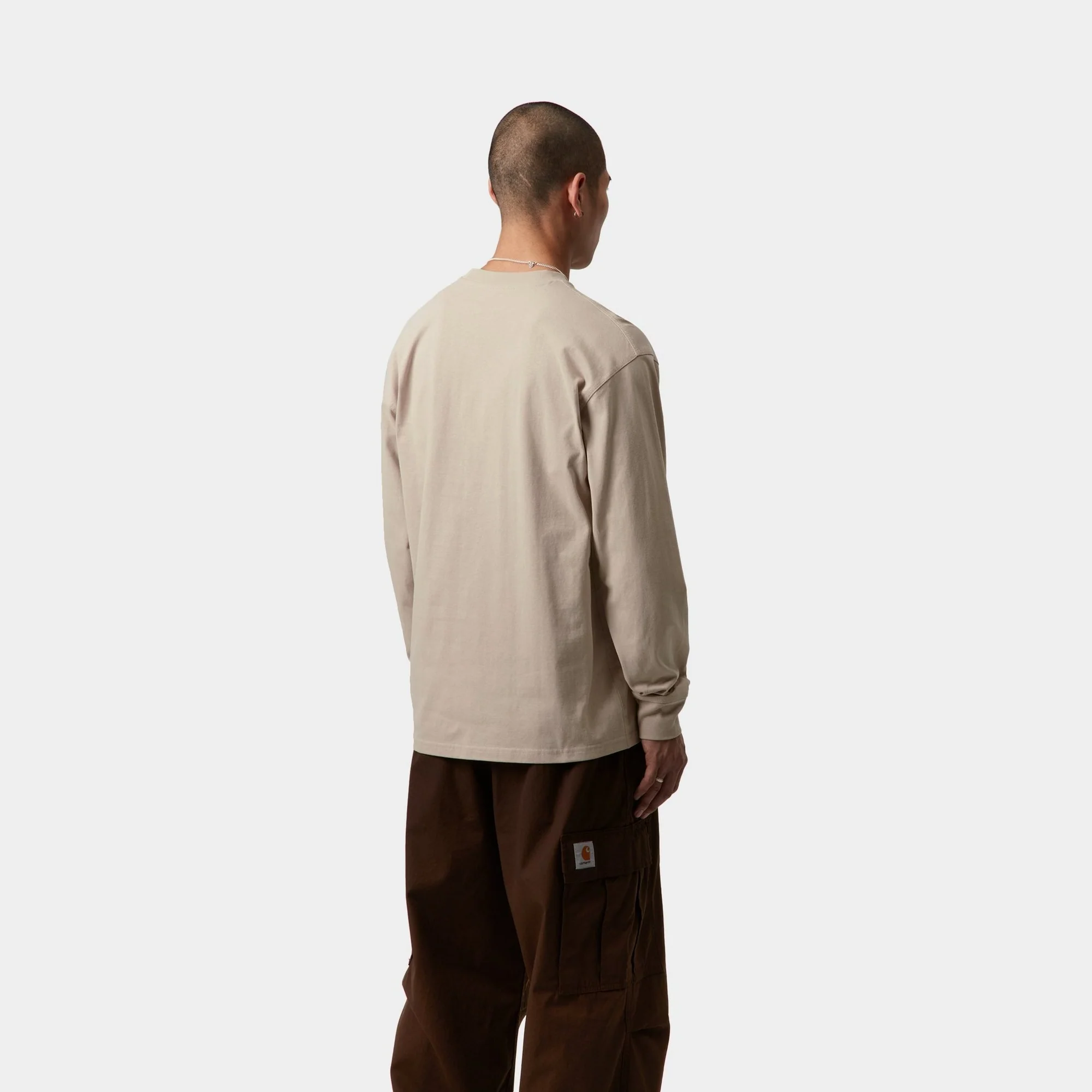 American Script Long Sleeve T-Shirt | Fleur De Sel