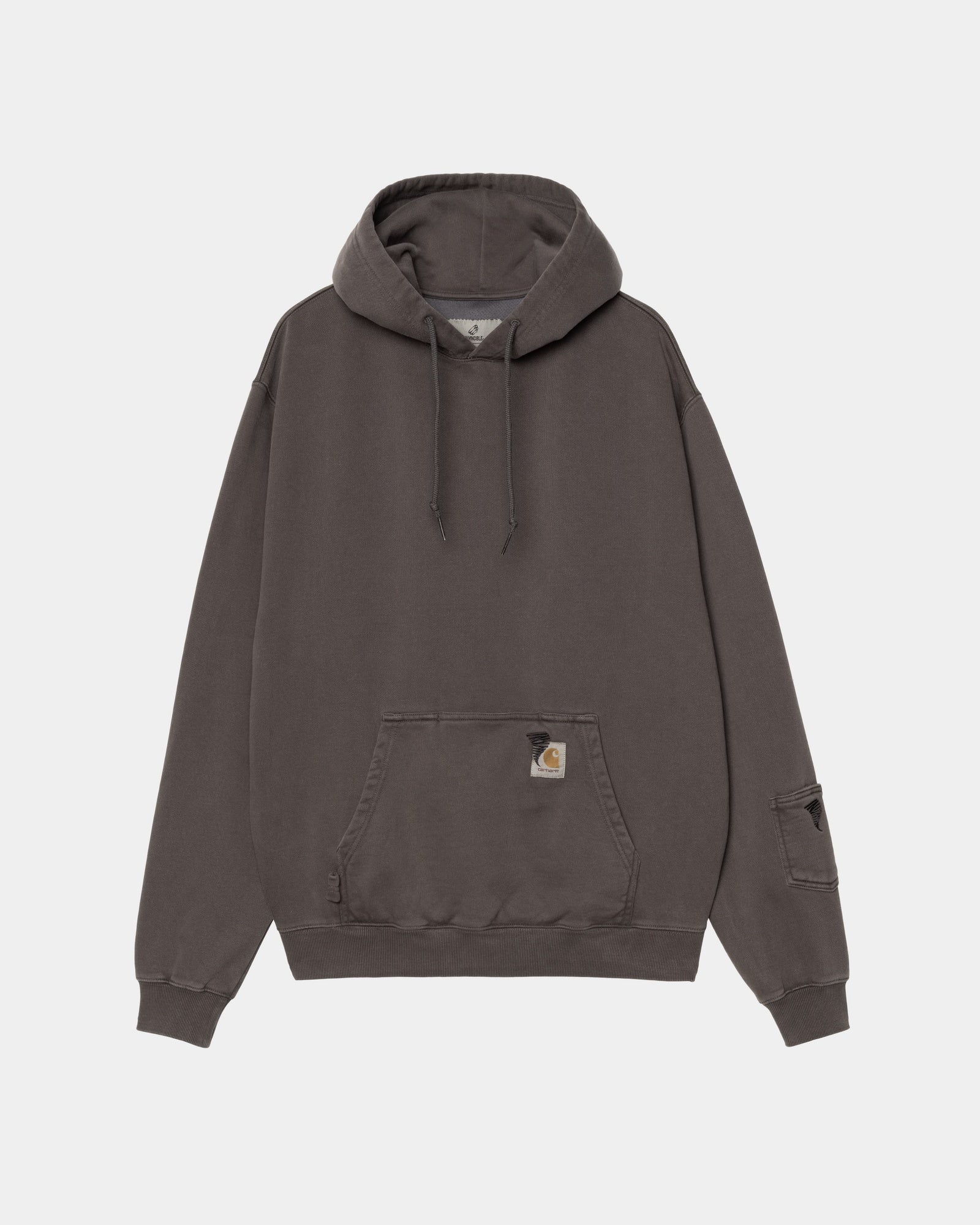 Carhartt WIP x INVINCIBLE Hooded Pigment Dyed Sweatshirt | Soot
