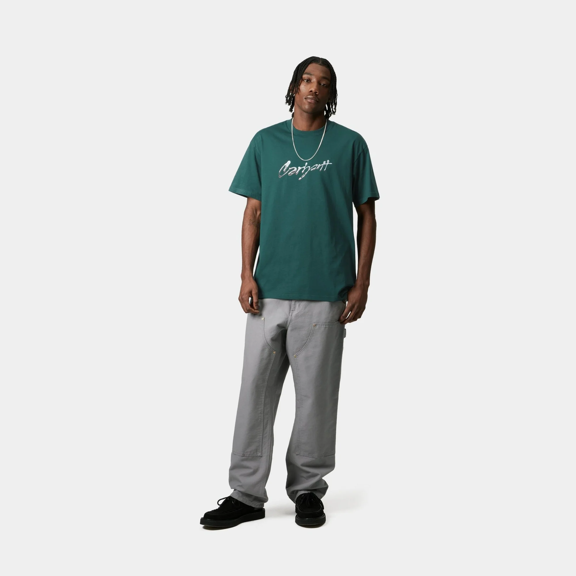 Drip Script T-Shirt | Malachite