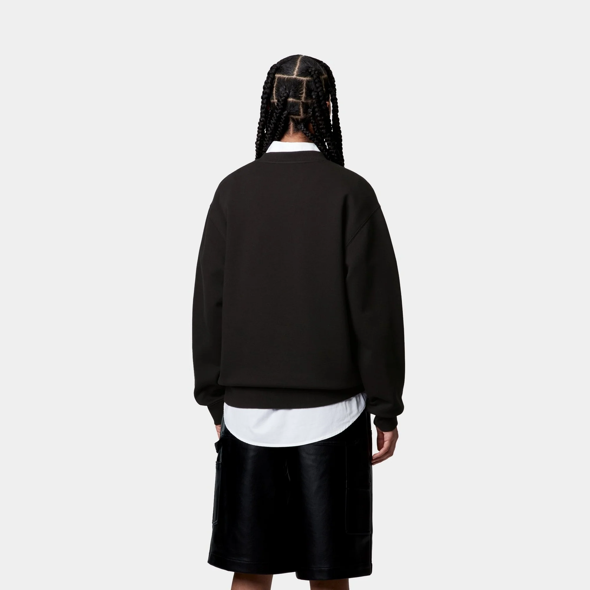 Women’s Rivet Script Sweatshirt | Black / Silver