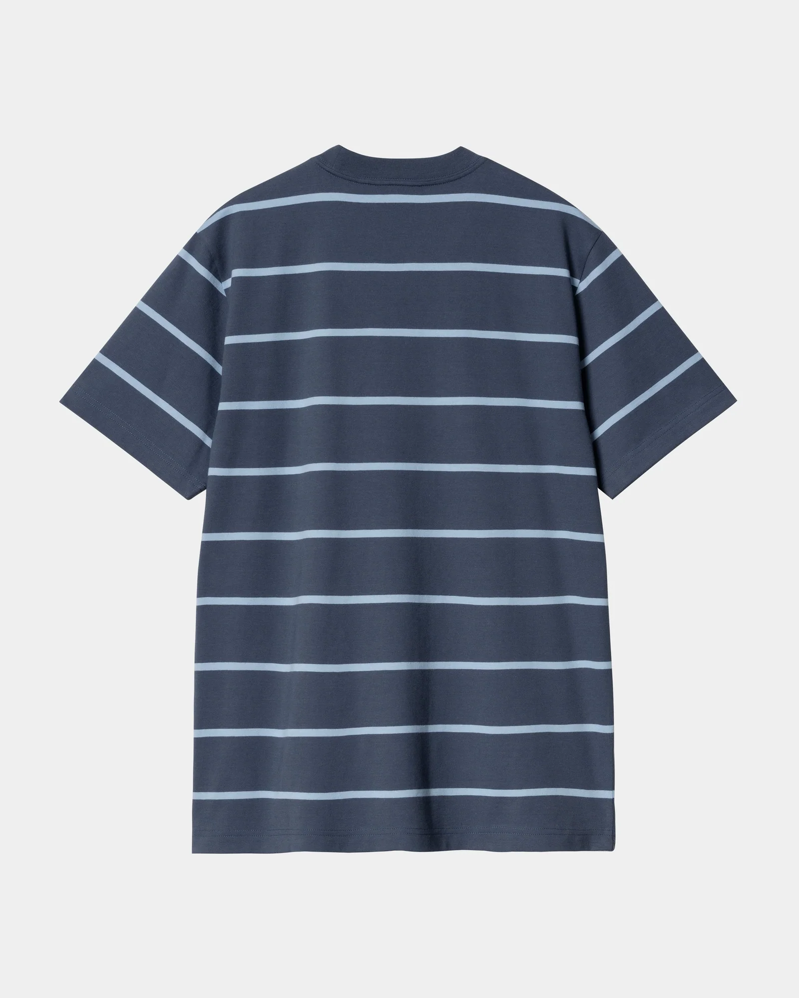 Aiken Stripe Pocket T-Shirt | Dusky Blue